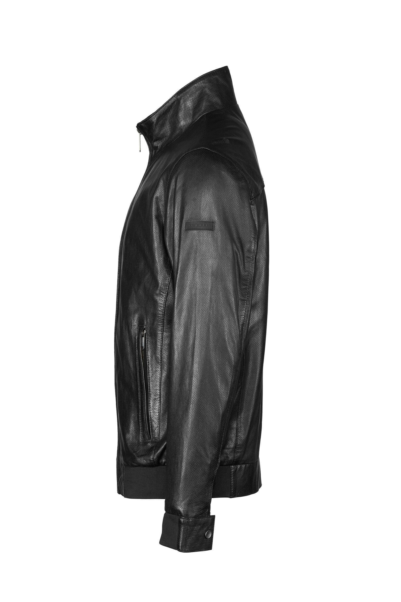 bugatti Lederjacke BUGIACOMO (1-St) mit Reißverschlusstaschen