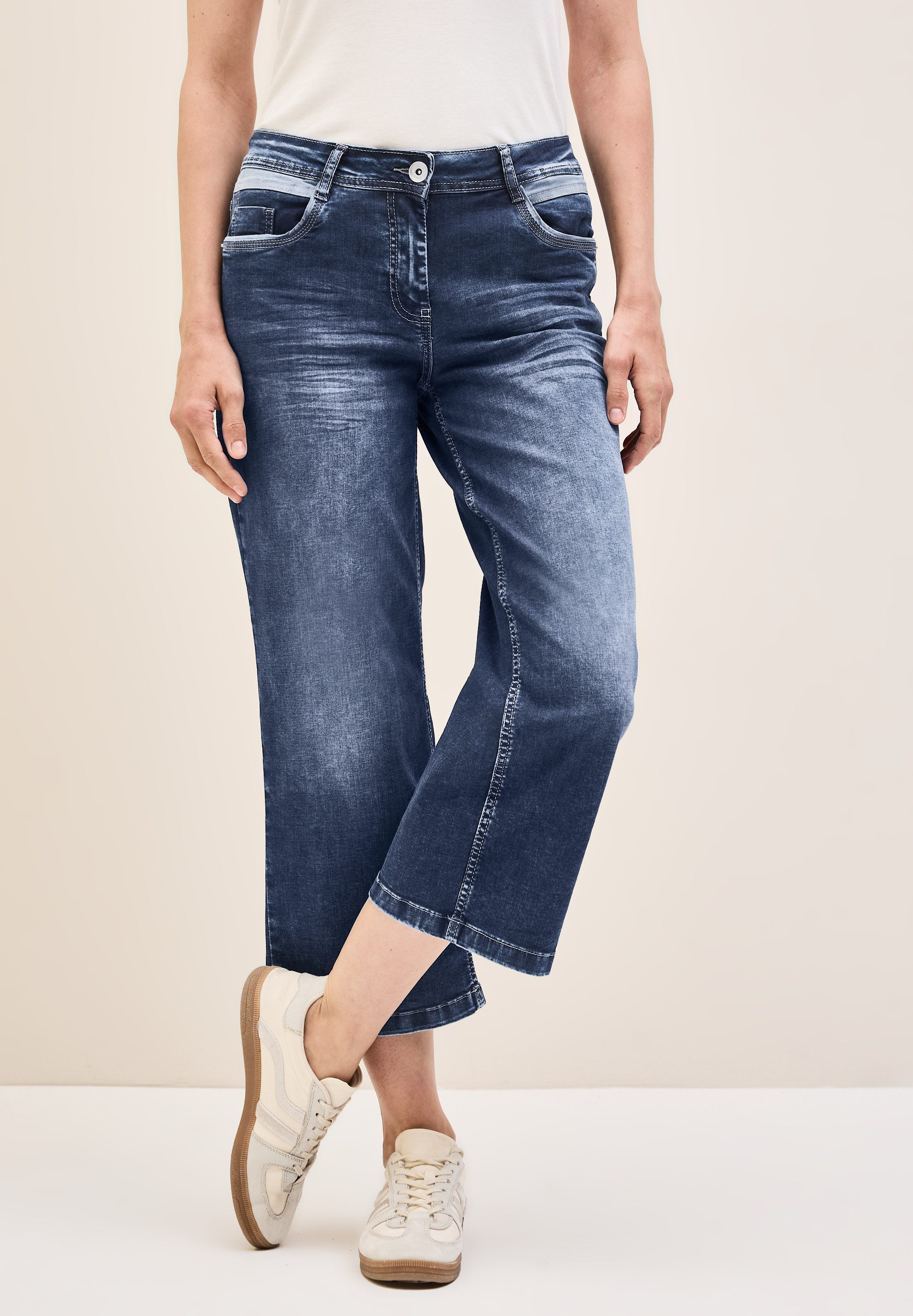 CECIL Gerade Jeans aus Baumwolle mit günstig online kaufen