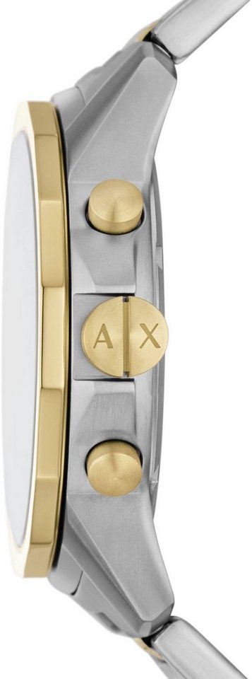 ARMANI EXCHANGE Chronograph AX7148SET, (Set, 2-tlg., mit Armband), ideal  auch als Geschenk, Gehäuse aus Edelstahl, Gehäuse-Ø ca. 44 mm