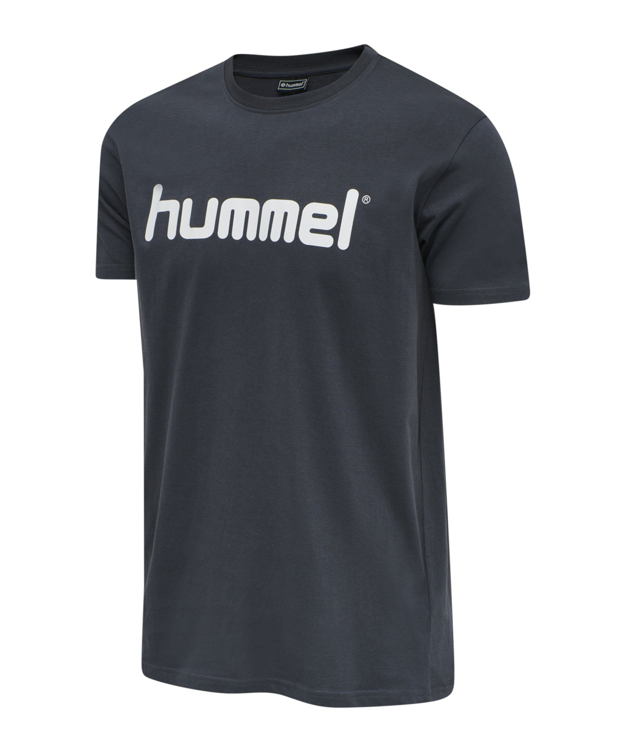 hummel T-Shirt Cotton T-Shirt Logo default grau