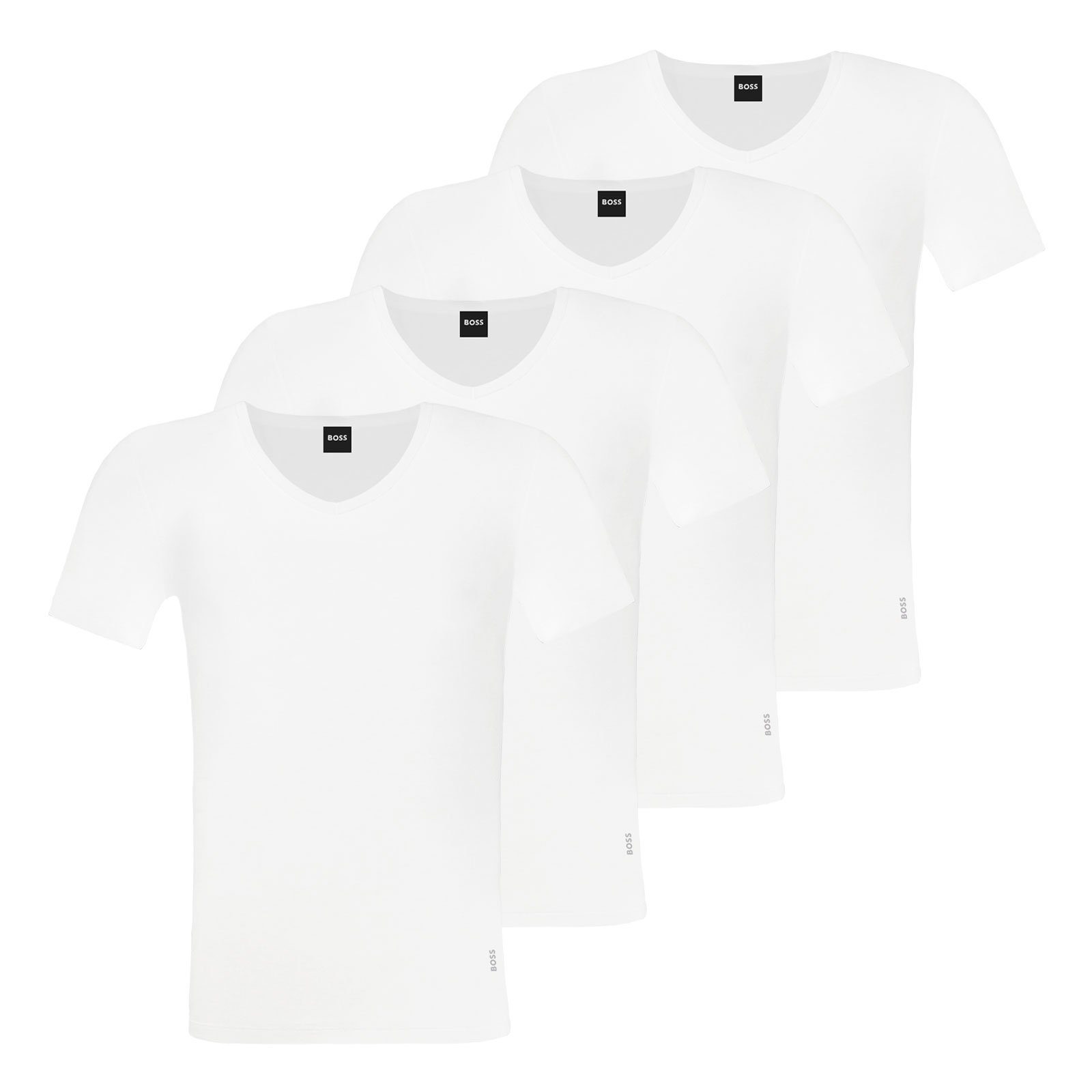 BOSS Unterziehshirt Modern T-Shirt (4-St) mit V-Ausschnitt günstig online kaufen