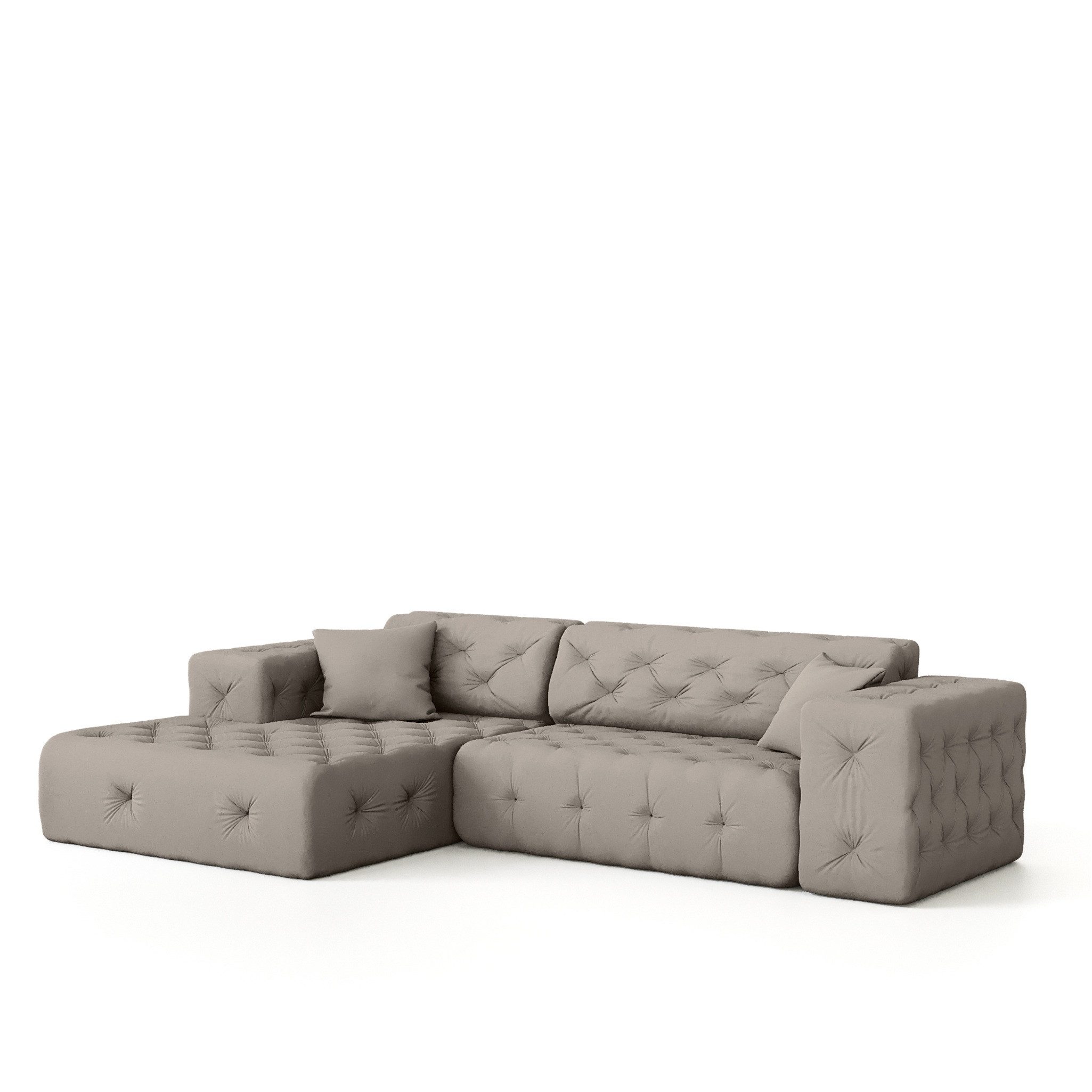 Fun Möbel Ecksofa Ecksofa Designersofa CHANTAL in Stoff Opera Velvet, Ottom günstig online kaufen