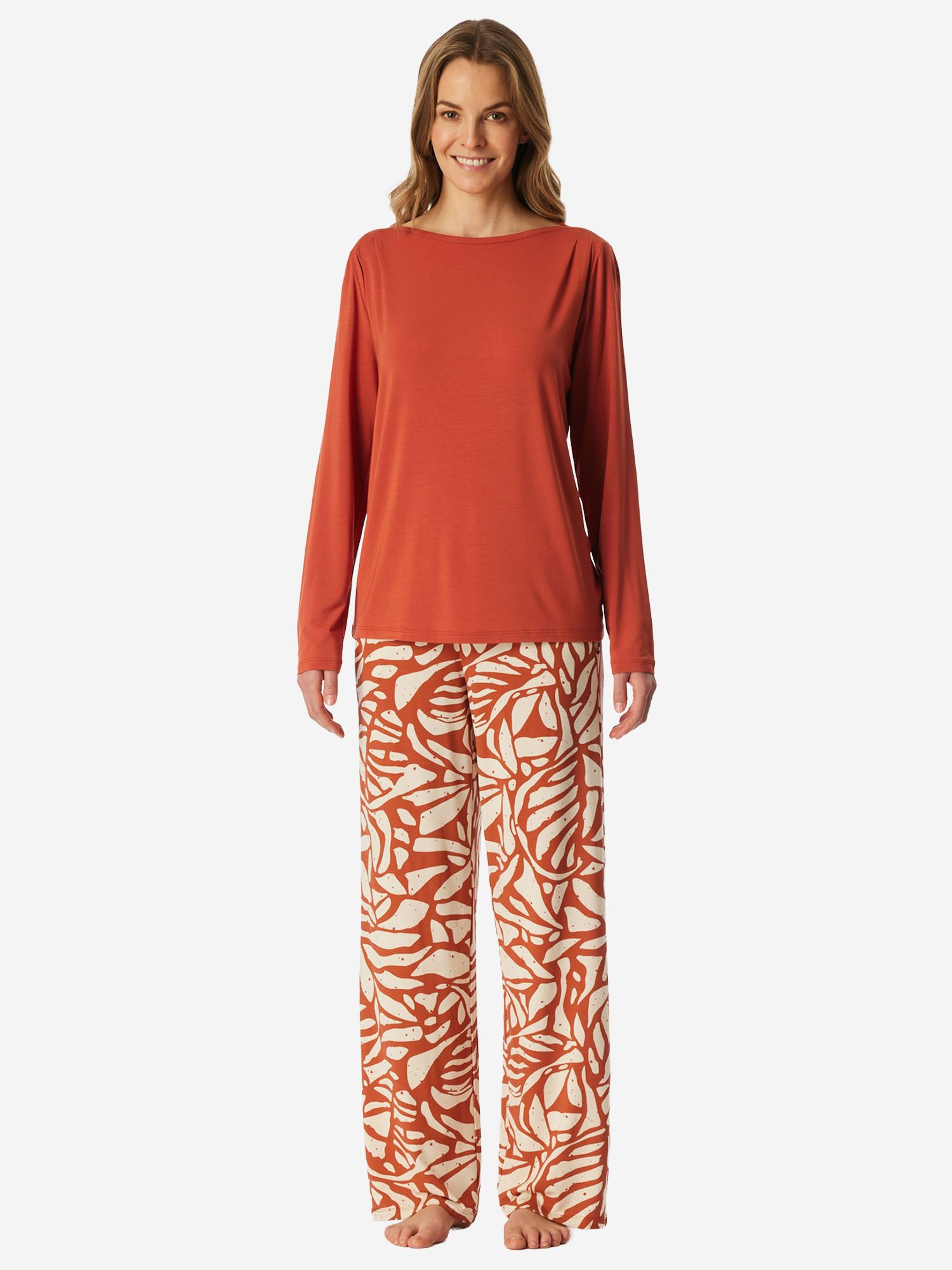Schiesser Pyjama Selected Premium (2 tlg) Schlafanzug, Pyjama Set, Nachtwäsche