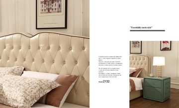 JVmoebel Bett Modernes Design Hotel Betten Bett XXL Luxus Doppel Leder 180x200cm