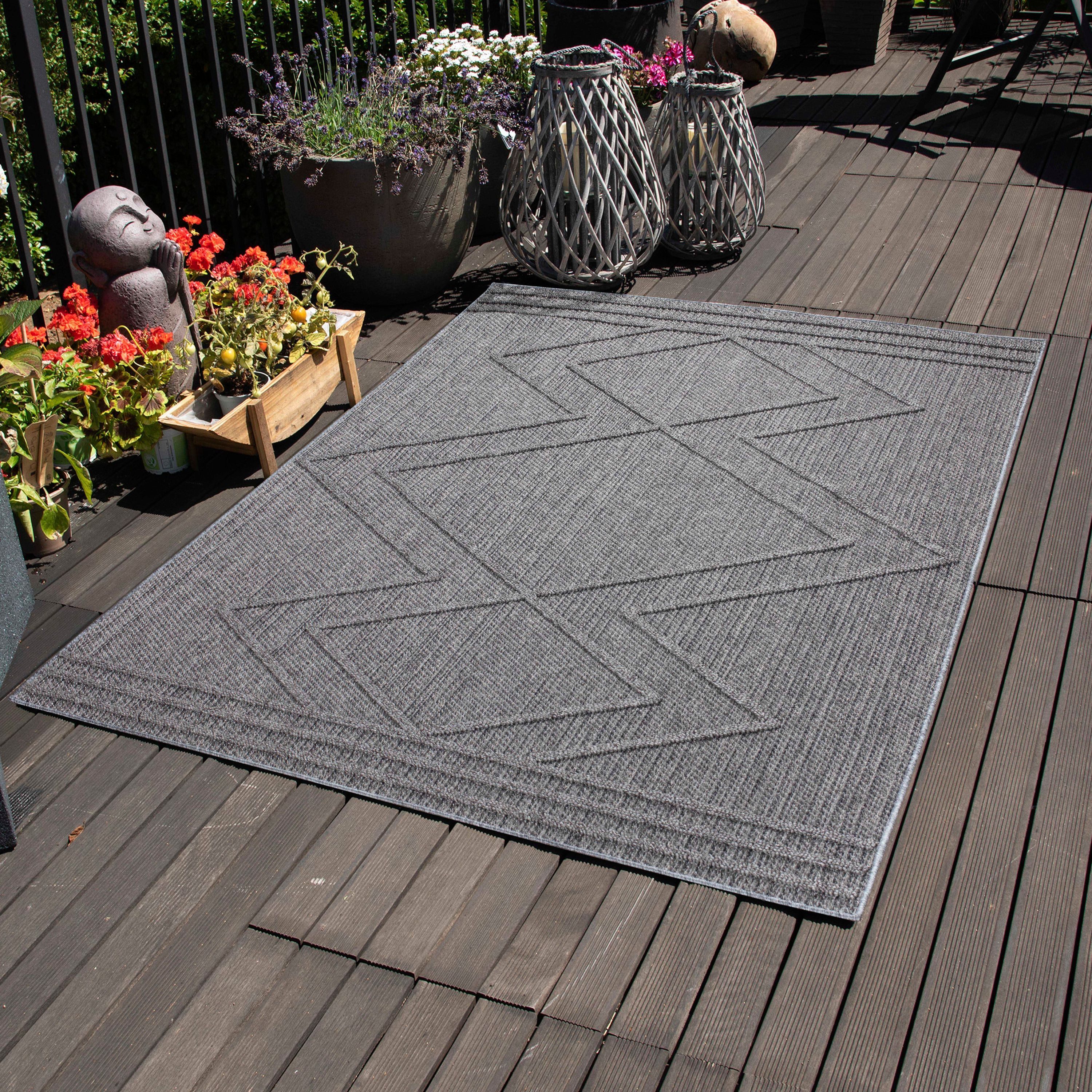 Carpettex Outdoorteppich Boho-Design, Läufer, Höhe: 8 günstig online kaufen