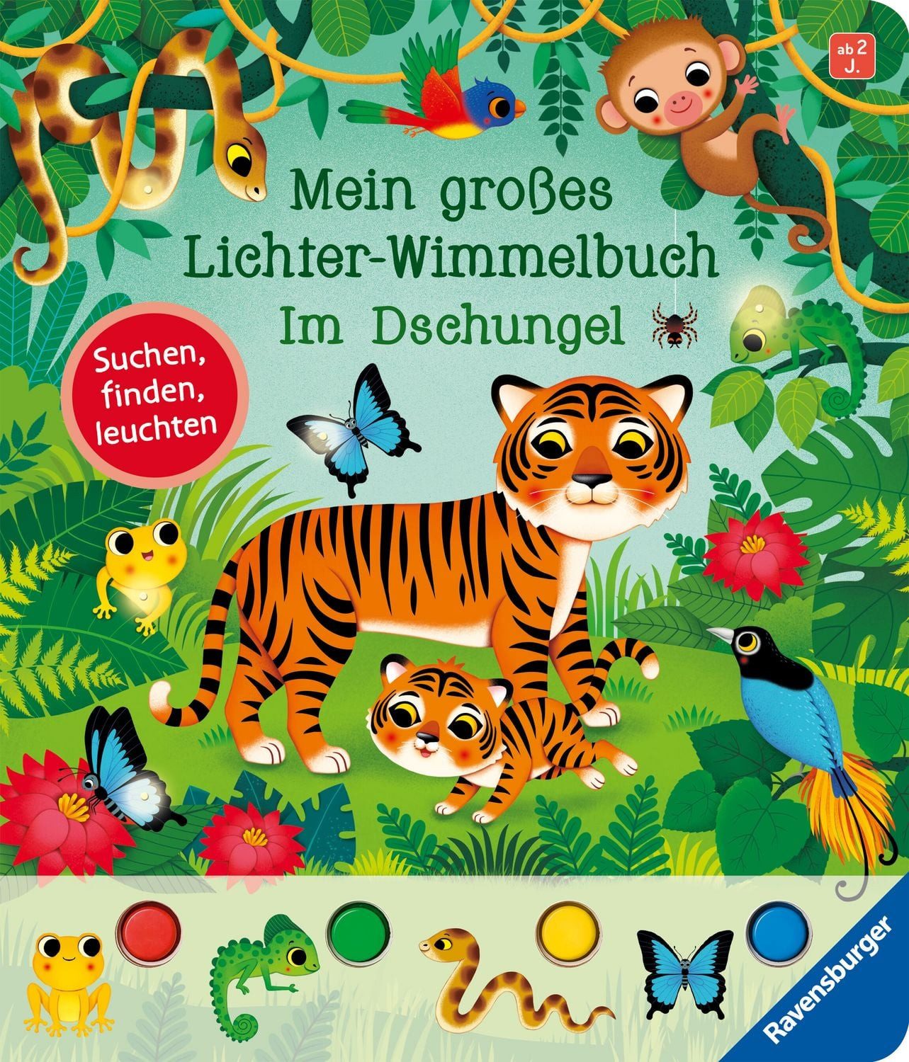 Mein großes Lichter-Wimmelbuch - Im Dschungel / Sandra Grimm