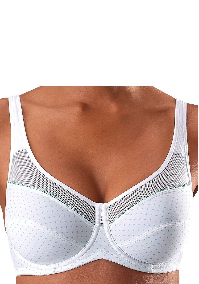 petite fleur by Lascana Bügel-BH (Packung, 2 Stück) mit Netzeinsätzen – auch ideal für große Größen – Bild 3 von 5