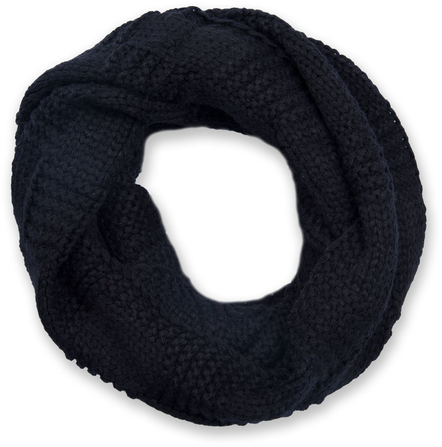 styleBREAKER Strickschal Feinstrick Loop mit Patentmuster, günstig online kaufen