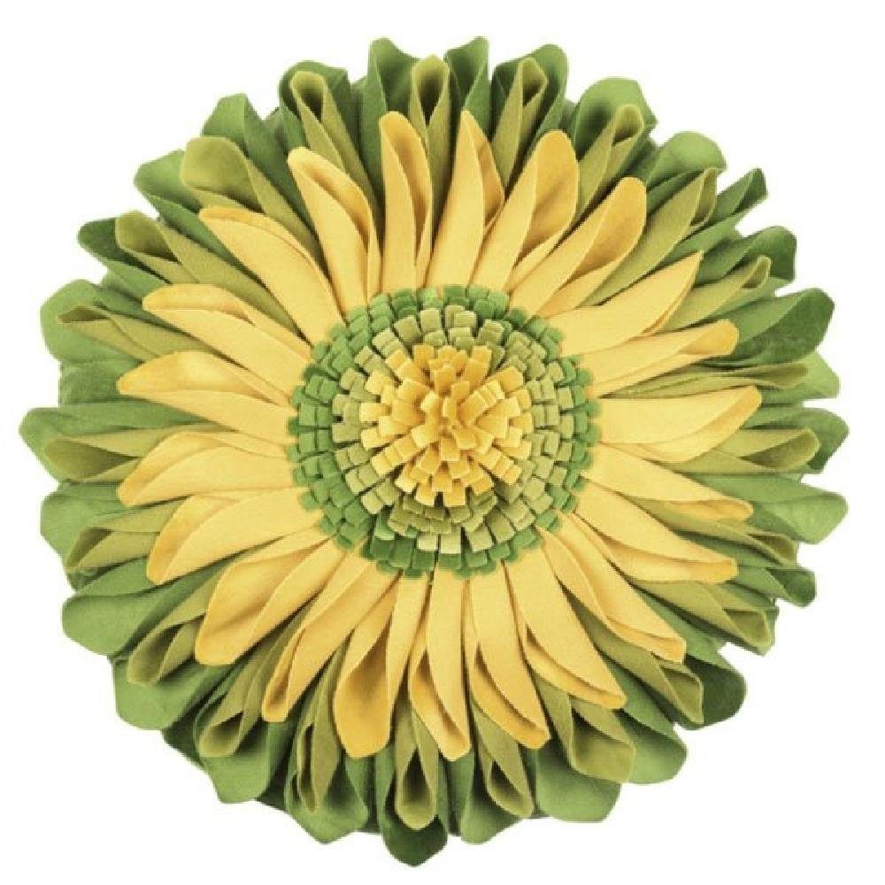 PAD (35cm), Blüte Sunflower Kissenhülle Kissenhülle Grün