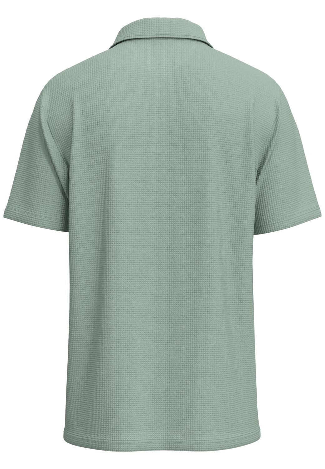 SELECTED HOMME Poloshirt SLHSANDER SEERSUCKER ZIP (1-tlg) mit Stretch