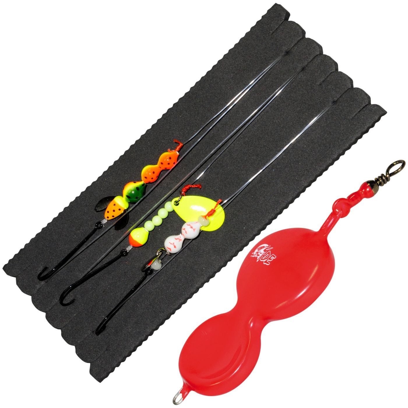 Kunstköder Dieter Eisele Flunder Buttlöffel - 1 Spoon + 3 Vorfächer