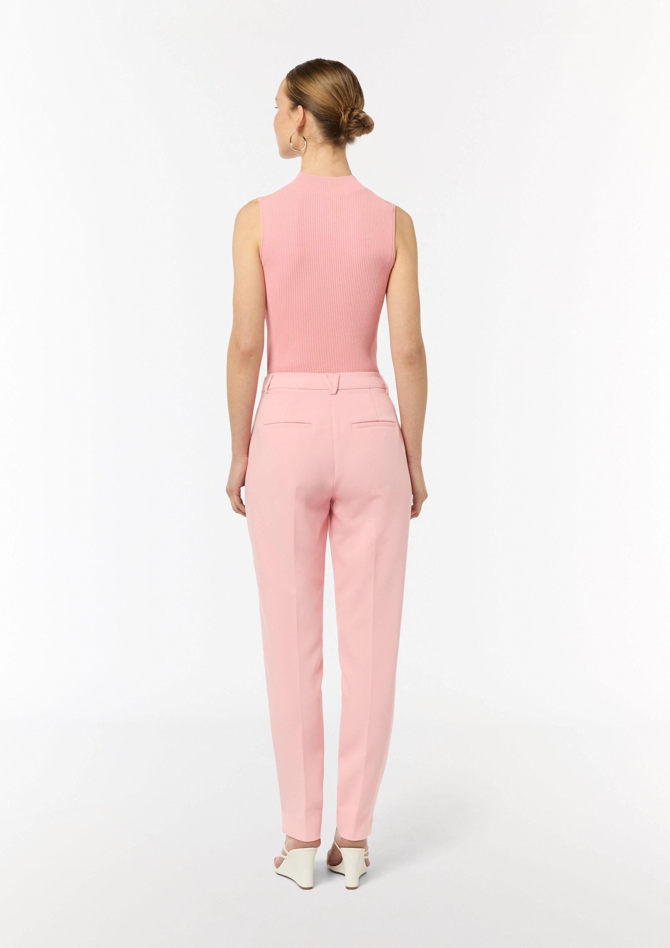 comma Chinos Hose Regular: Hose mit Herringbone-Muster