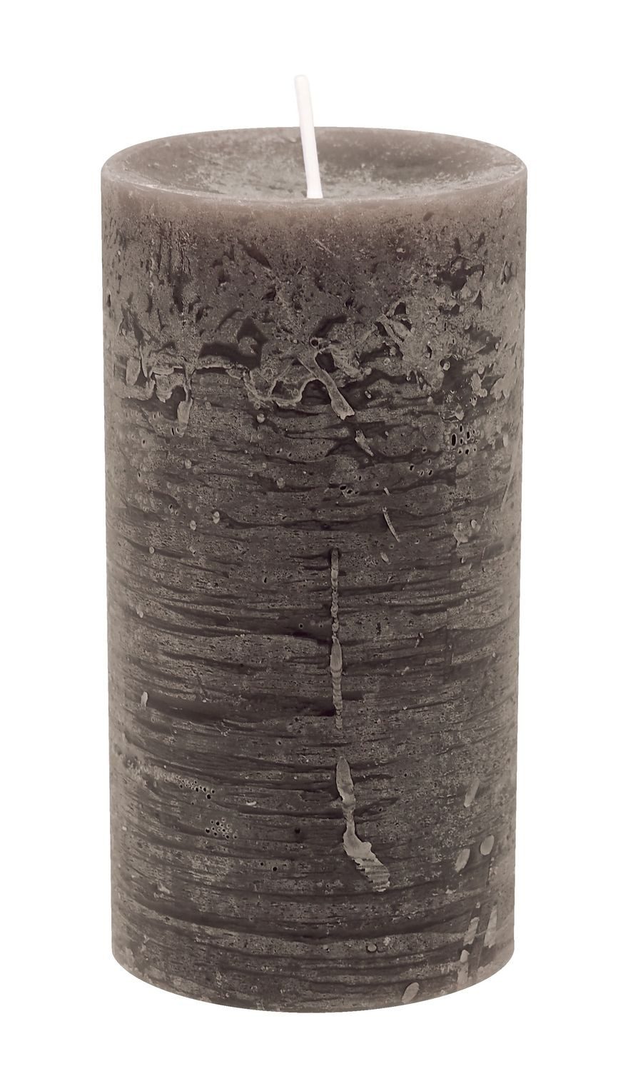 ZauberDeko Rustic-Kerze Rustic Stumpenkerze Braun Adventskranz Brenndauer ± 60h Ø7cm H 13cm