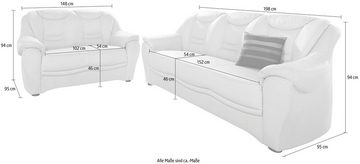sit&more Polstergarnitur Bansin, bestehend aus einem 3- und einem 2- Sitzer, inklusive Federkern