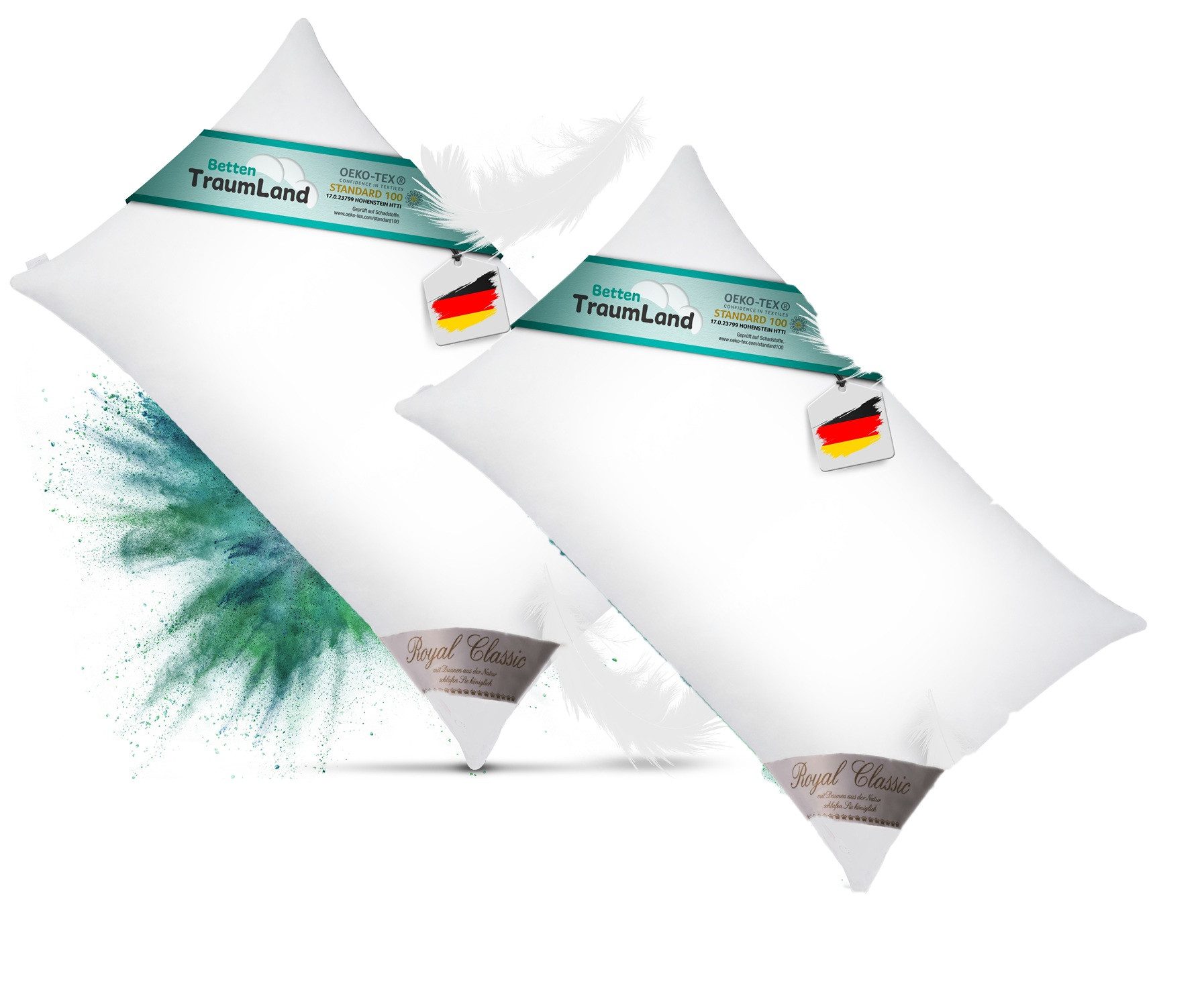 Canada Kopfkissen Royal Canada Goose Kissen, Füllung: Gänsedaune, -federn, feinste weiße canadische Gänsefedern und Gänsedaunen, Klasse 1