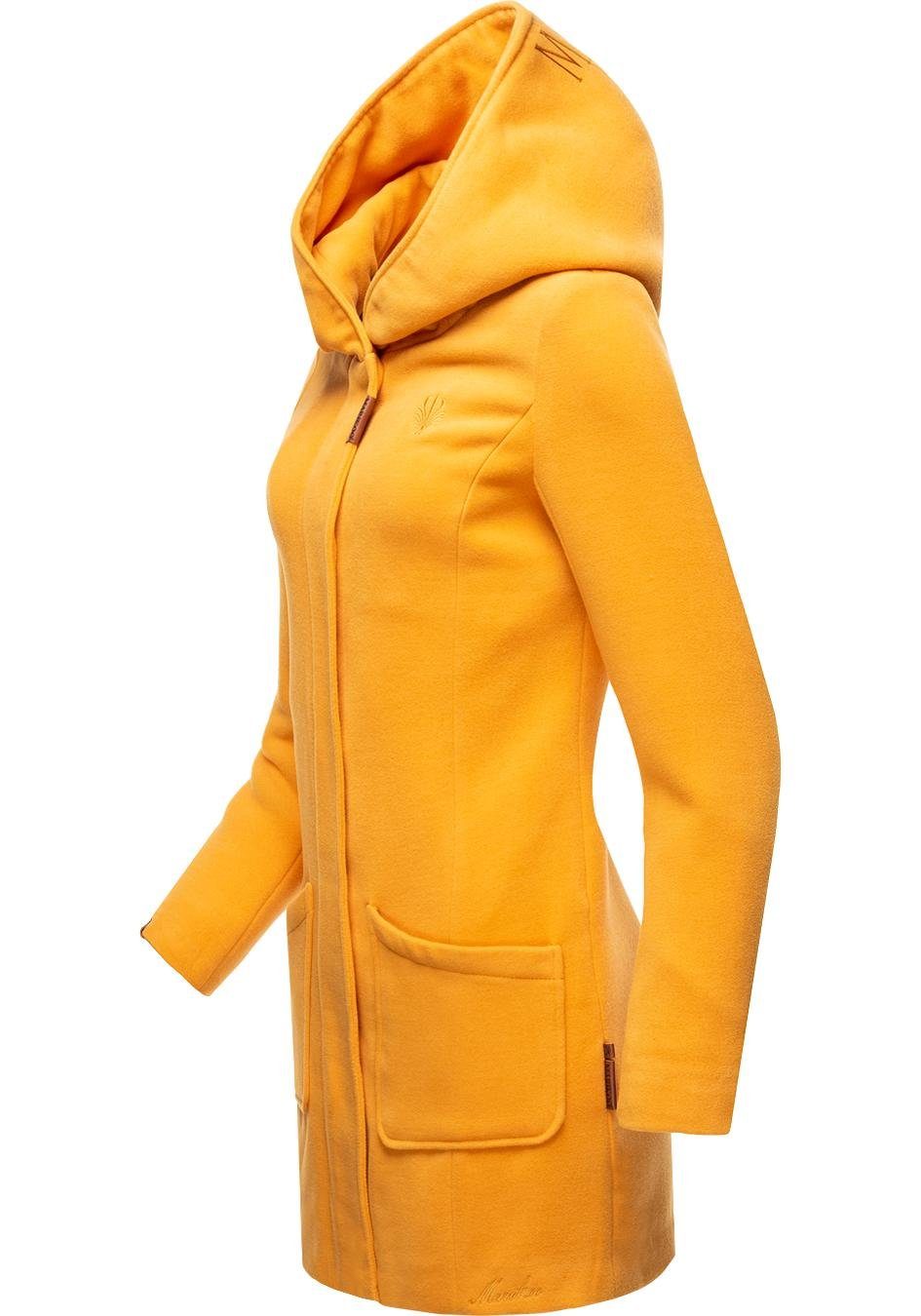 mit großer Maikoo Wintermantel Mantel gelb hochwertiger Marikoo Kapuze