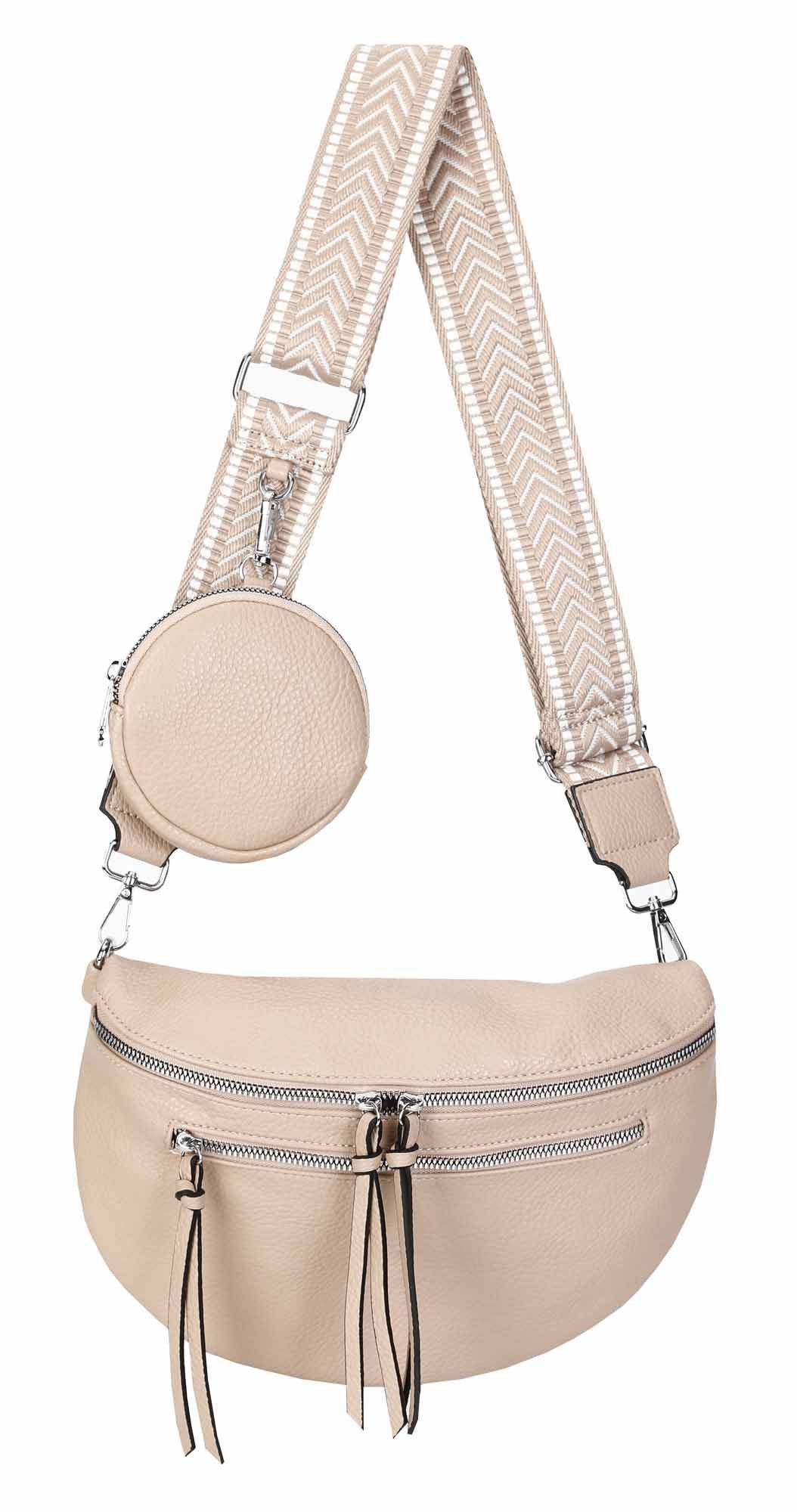 Bauchtasche Damen Brusttasche Crossover Umhängetasche CrossBody Bag Geldtasche