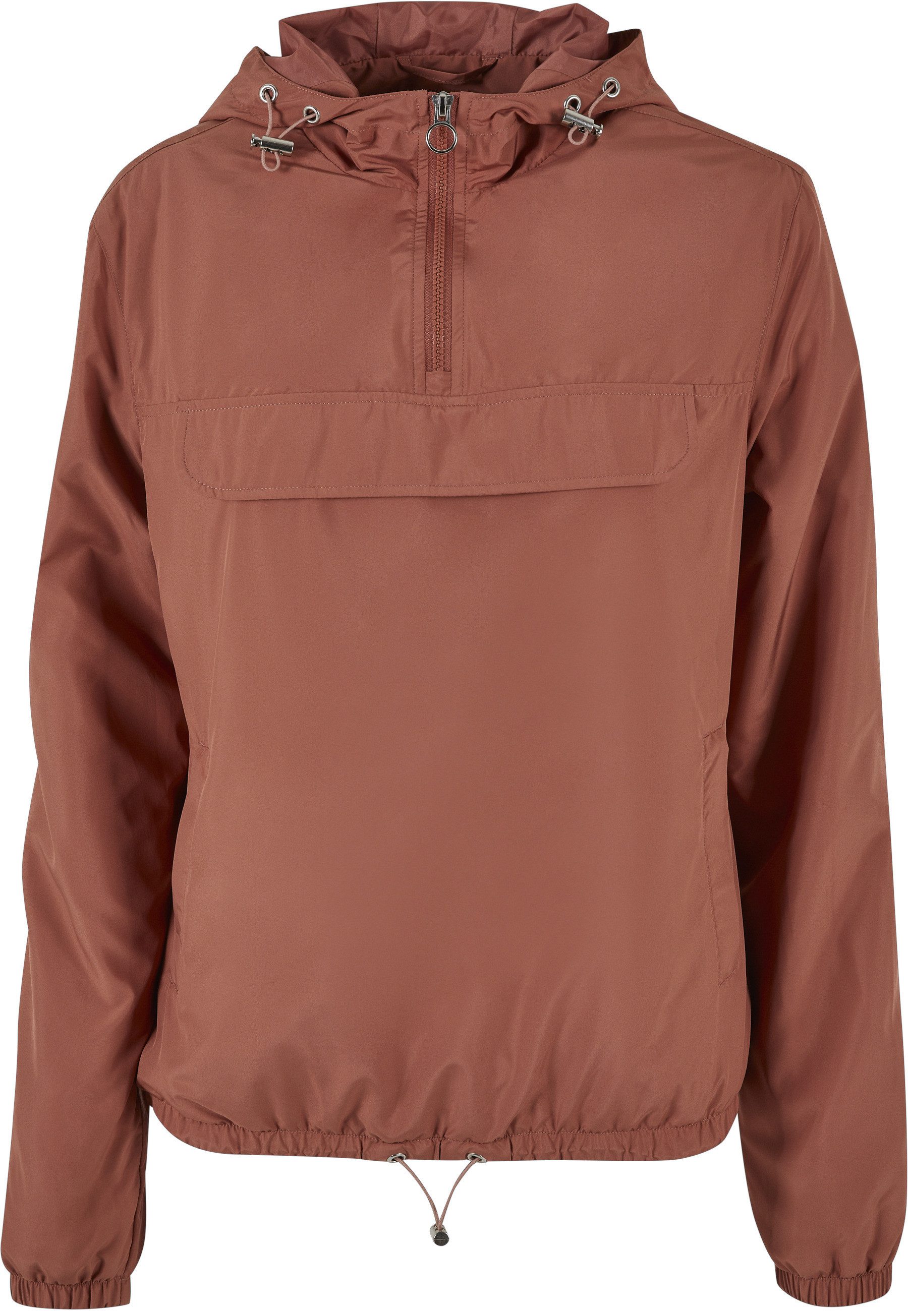 URBAN CLASSICS Langmantel Urban Classics Damen Ladies Basic Pull Over Jacket