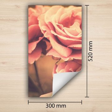 Decorwelt Herd-Abdeckplatte Herdabdeckplatte Kunststoff Aufrollbare Matte Küche Blumen Alt Herd, (30x52, 1 tlg), für alle Herdarten excl. Gasherde