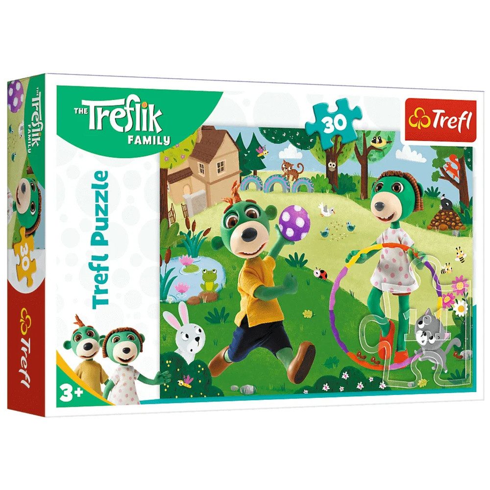 Trefl Puzzle Kinderpuzzle Legespiel Lernpuzzle, 30 Puzzleteile, 30 Teile, Bildgröße 27 x 20 cm, Motiv Aktiver Tag