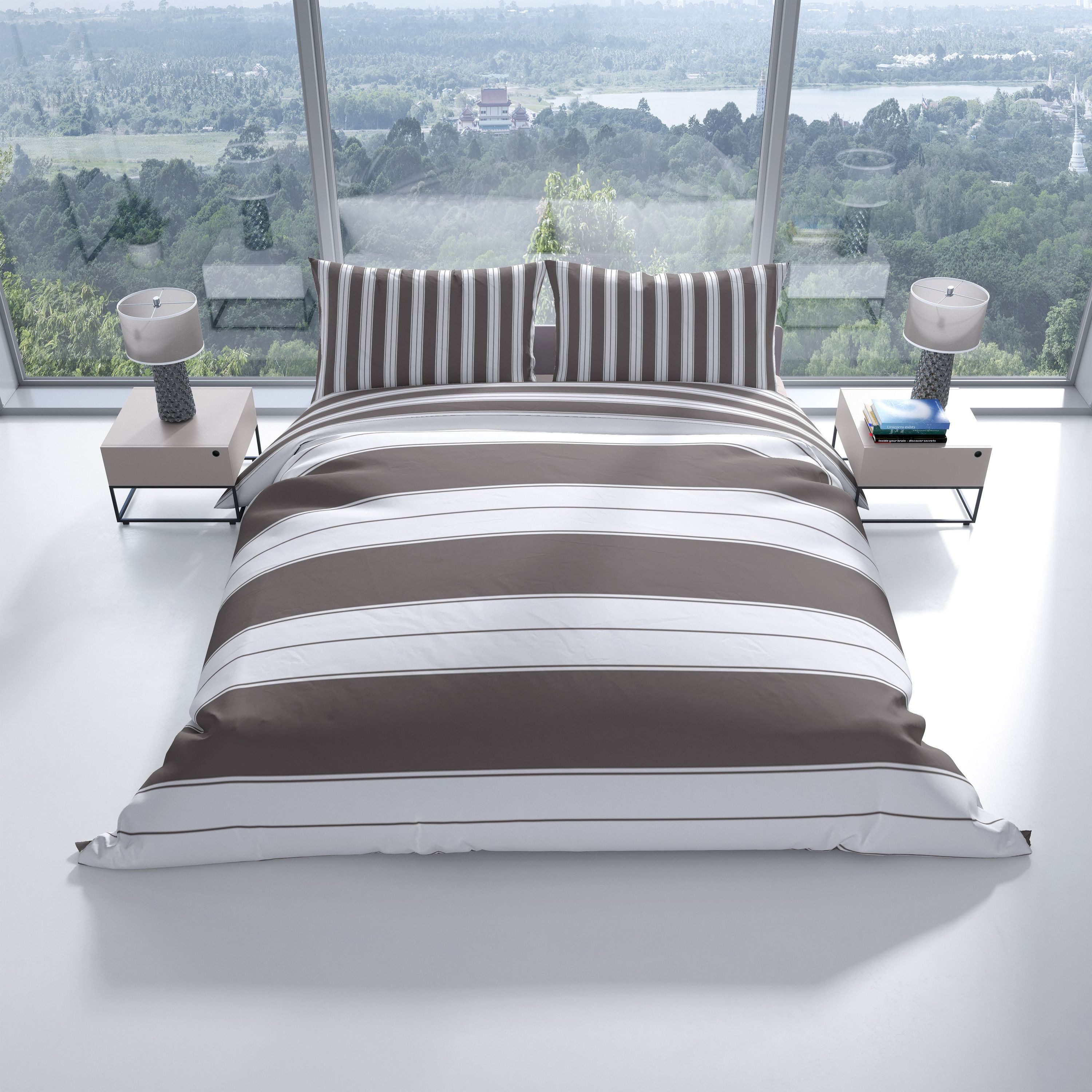 Leonado Vicenti Bettwäsche Baumwolle 135x200 cm und 155x220 cm, Renforcé, 2 günstig online kaufen