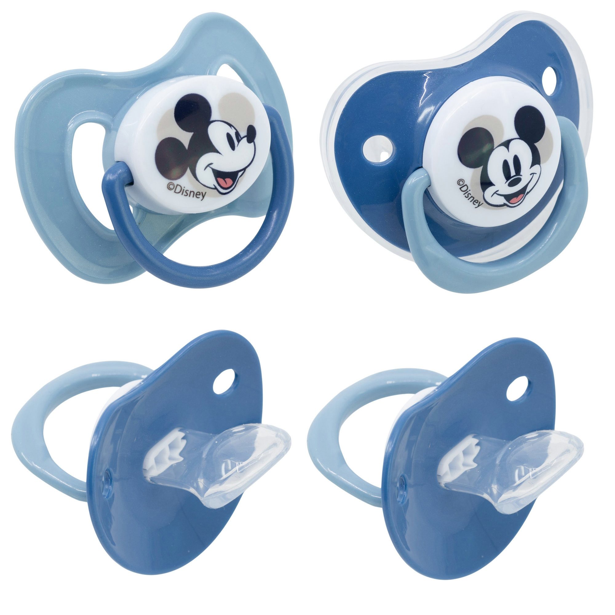 Disney Schnuller Disney Baby Mickey Maus 2er Pack Schnuller BPA Frei, ab 0 Monate oder ab 6 Monate