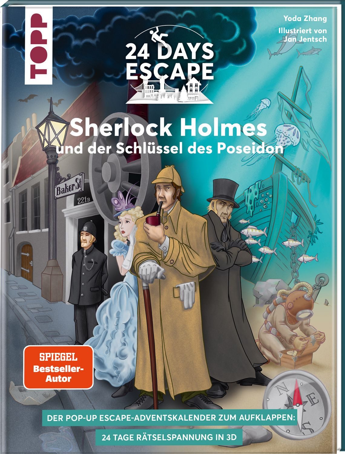 24 DAYS ESCAPE 3D Pop-Up-Adventskalender– Sherlock Holmes und der Schl / Yoda Zhang