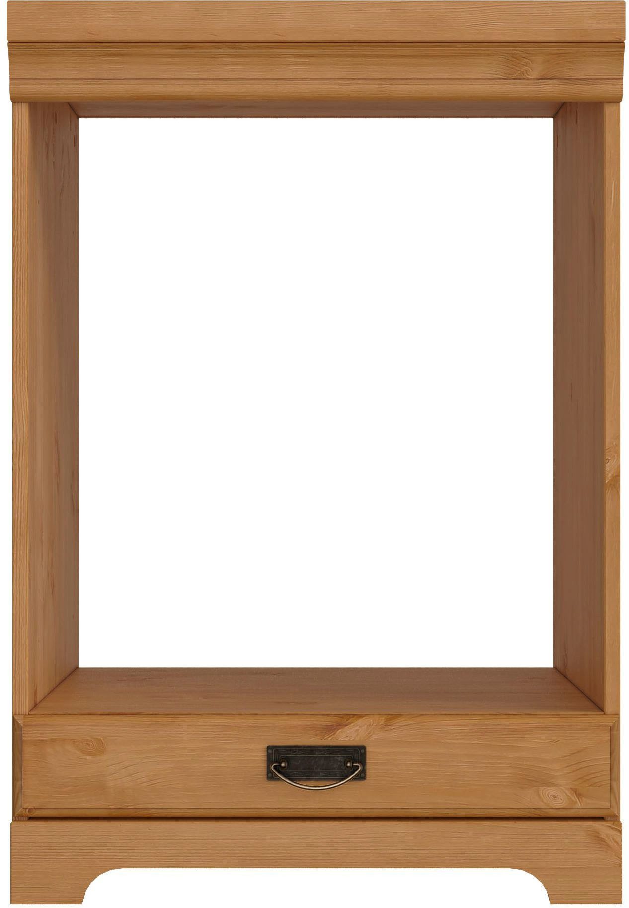 OTTO home Herdumbauschrank Rügen Breite 60 cm, Kiefer massiv, Nischenmaß Herd B/T/H 56,7/54,2/60,5 cm