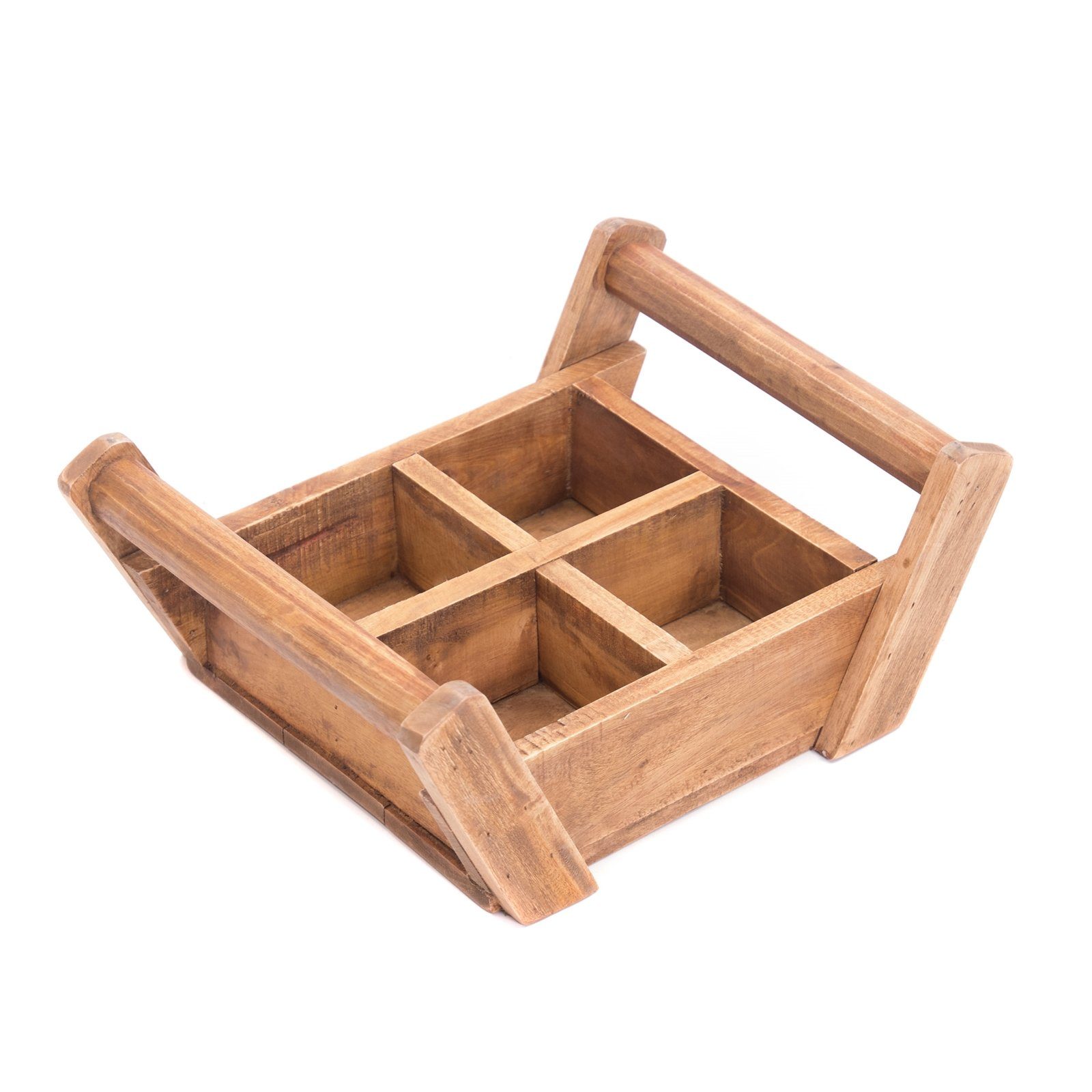Truhe HOLZ ZIEGELFORM "BRICK II", mit Griffen, Massivholz, Holzkiste