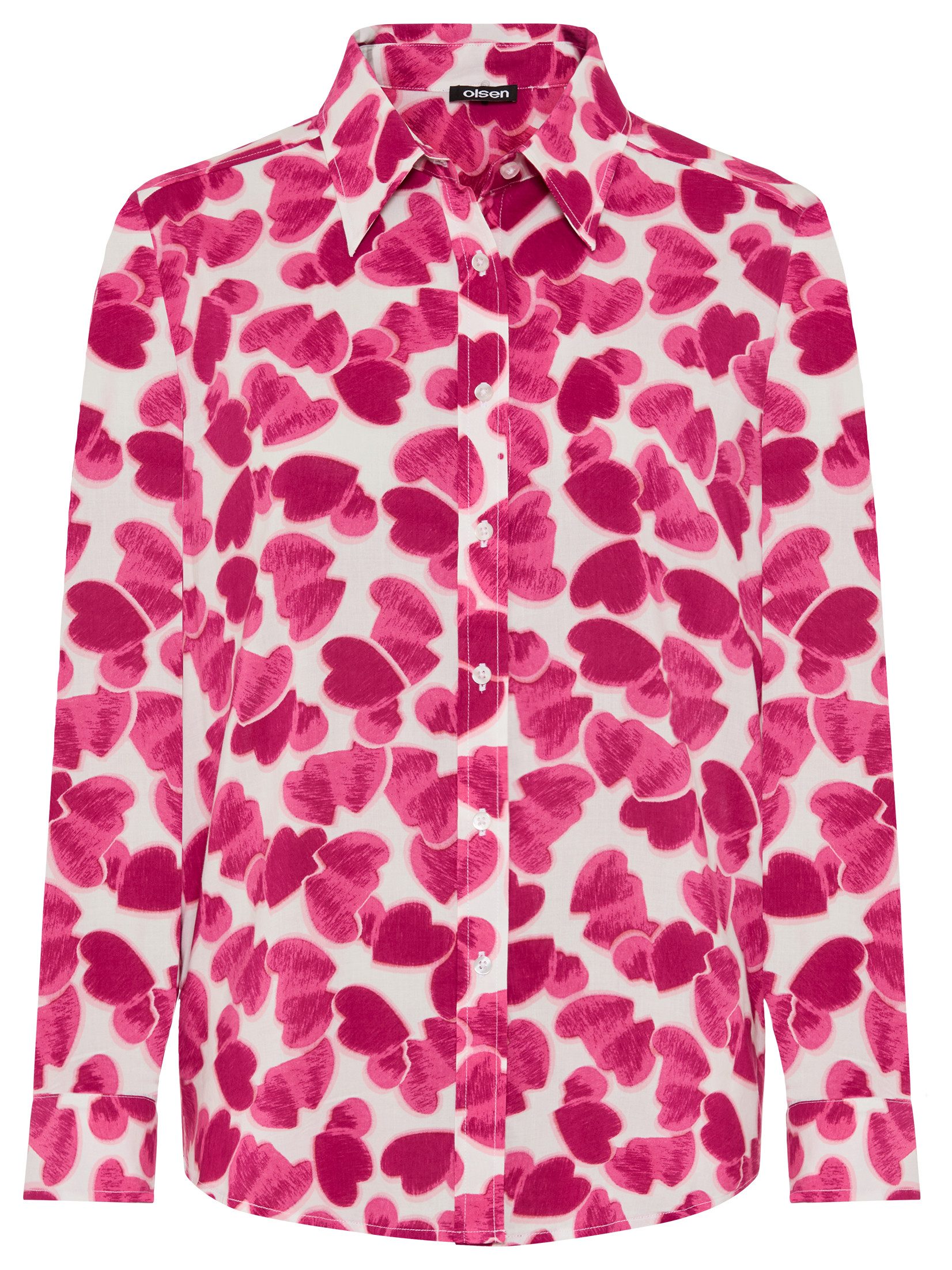 Olsen Klassische Bluse Blouse Woven Long Sleeves