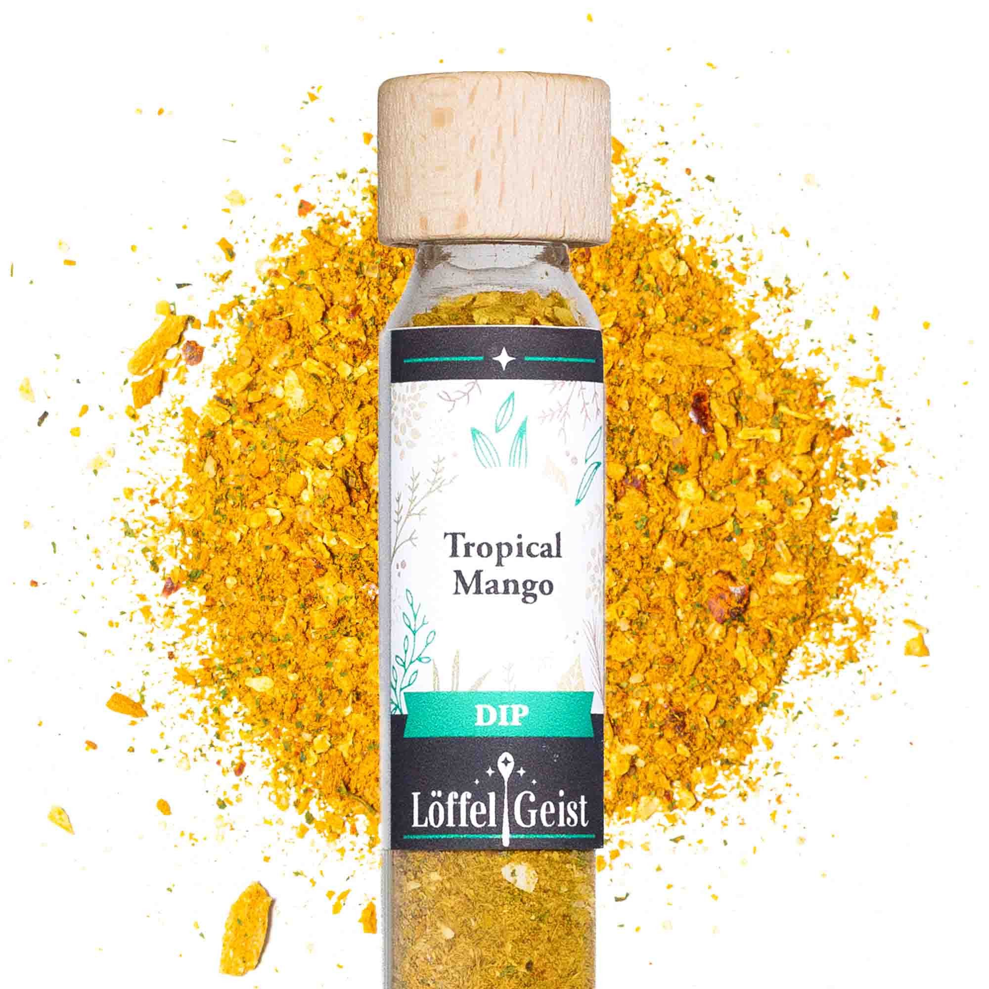 Löffelgeist Gewürz Tropical Mango Dip (38g im praktischen Dosierglas)