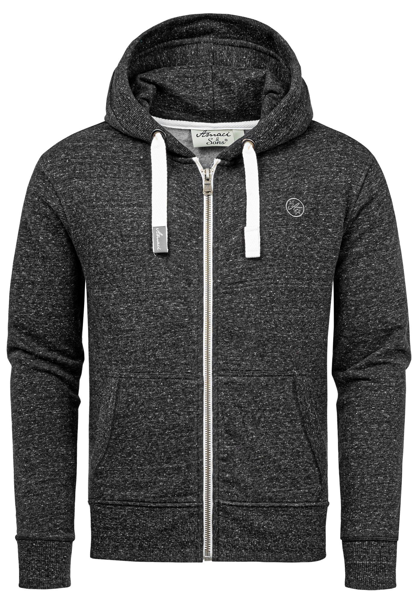 Amaci&Sons Kapuzenpullover MILTON Sweatjacke Herren Kapuzenpullover günstig online kaufen