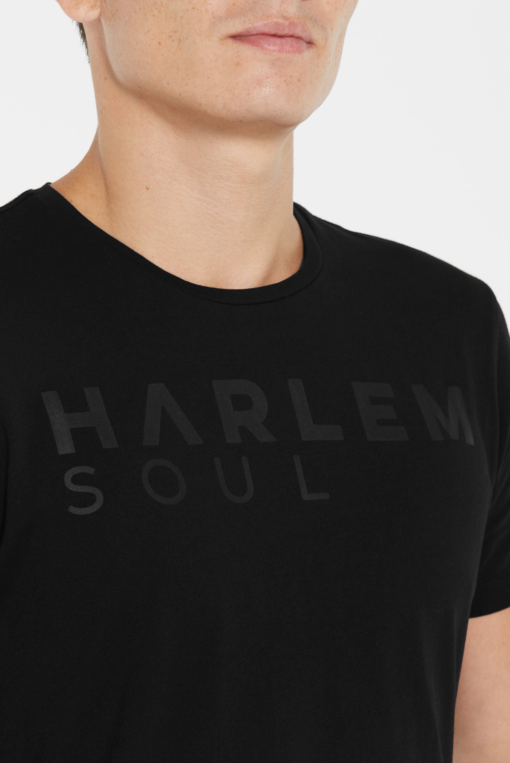 Harlem Bio-Baumwolle Rundhalsshirt Soul aus