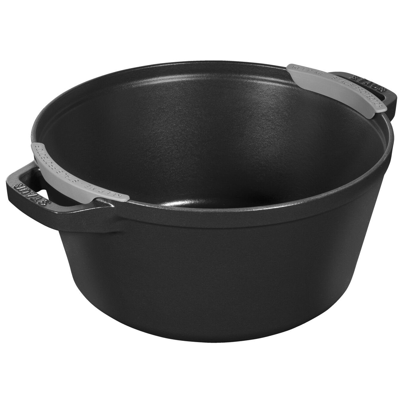 Kochtopf Staub La Cocotte Kochtopfset, 2-tlg rund Gusseisen Schwarz Kochtopf Topf, (2-tlg)