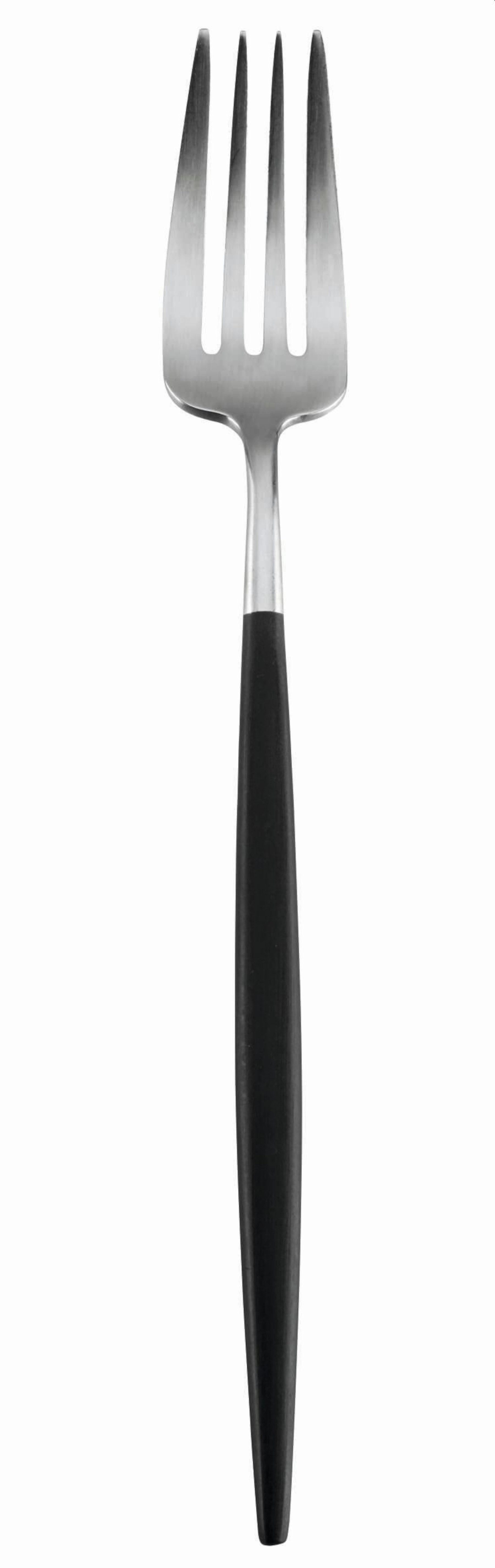 ASA SELECTION Besteck-Set ASA Selection goa Gabel GOA, schwarzer Griff Ø2,5 cm, Edelstahl