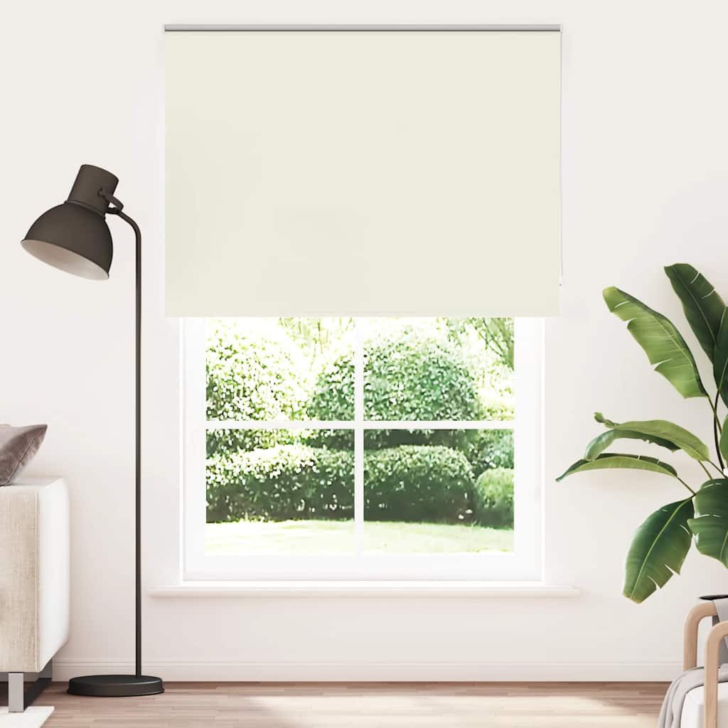 Verdunklungsrollo, vidaXL, Verdunkelungsrollo Cremeweiß 165x210cm Stoffbrei günstig online kaufen