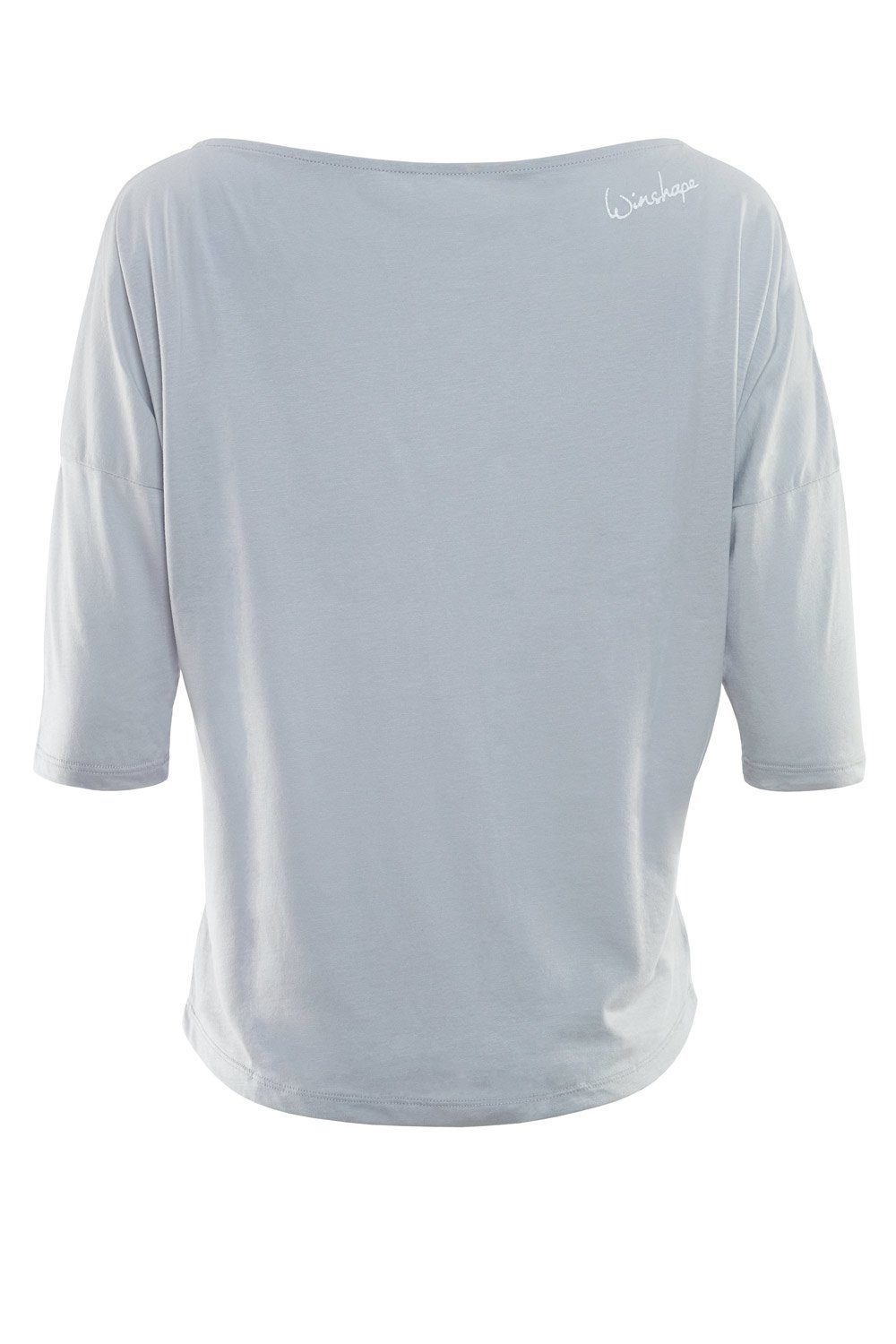 Winshape 3/4-Arm-Shirt mit leicht weiß ultra cool - weißem MCS001 glitzer grey Glitzer-Aufdruck