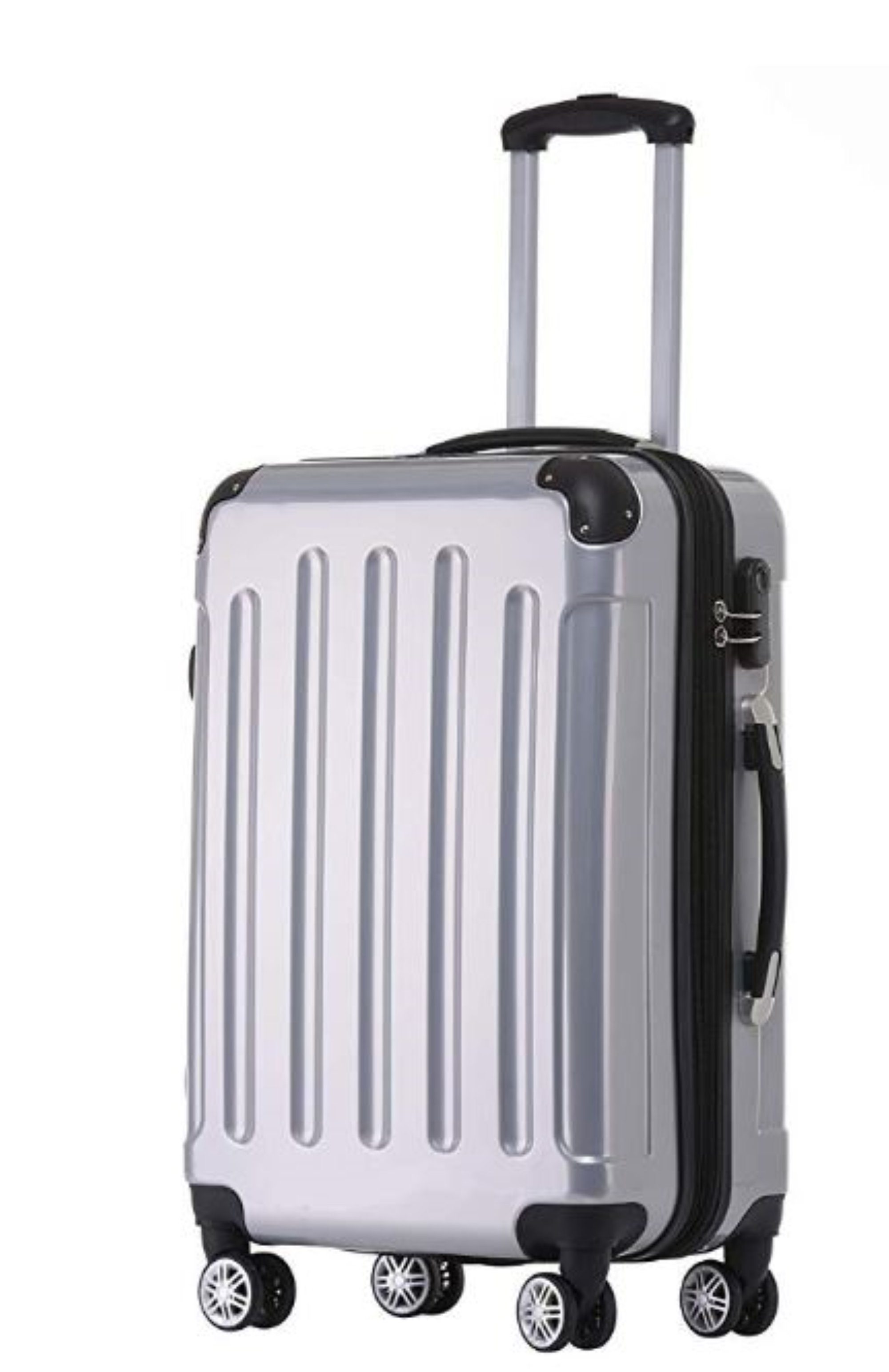 Rollen - - silber 115/138L Hartschalen-Trolley 75cm - - - Farben - Light 4 div. XL Dehnfalte Beibye