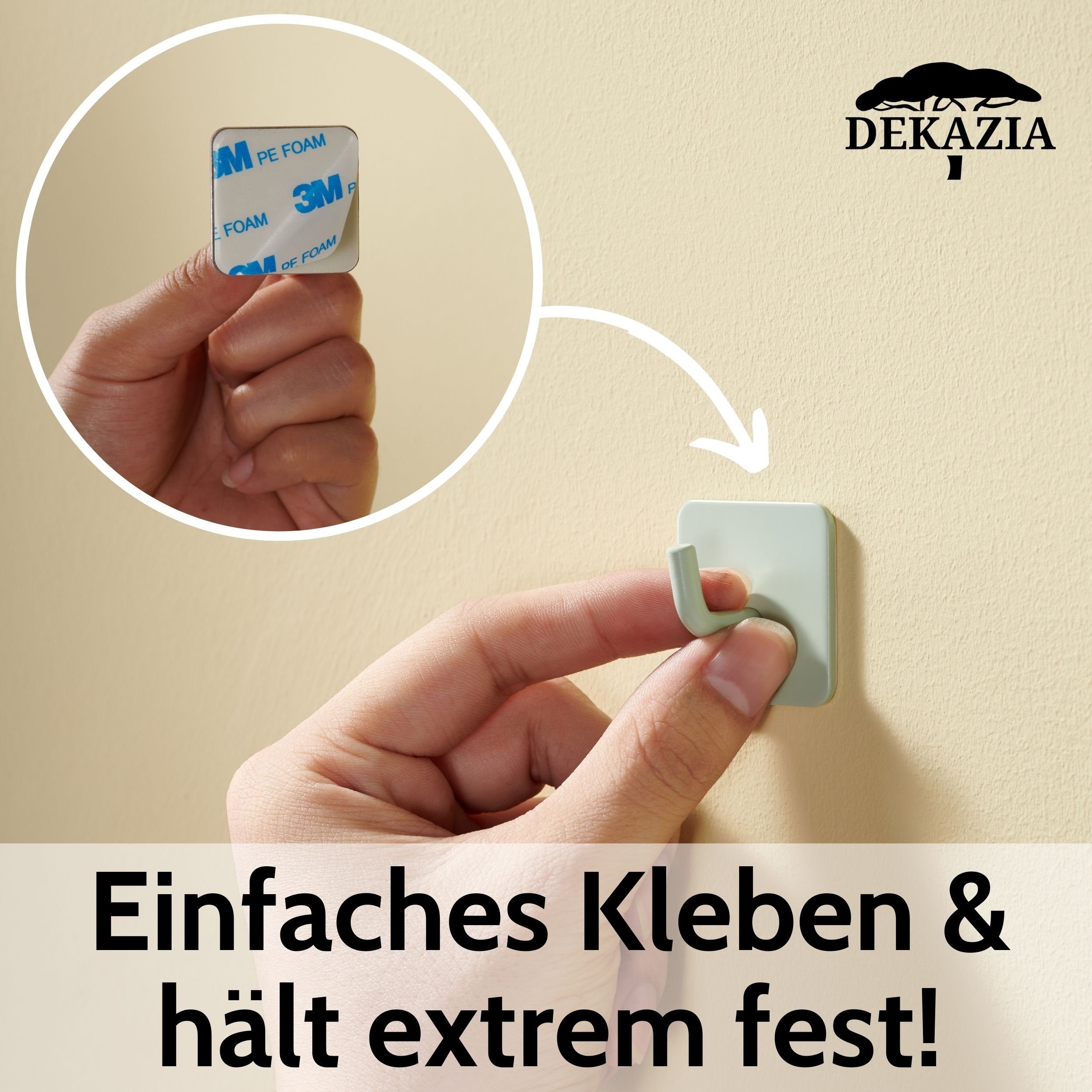 DEKAZIA Klebehaken Bunt Kindergarderobe Garderobe Kinder Kleiderhaken Kinde günstig online kaufen