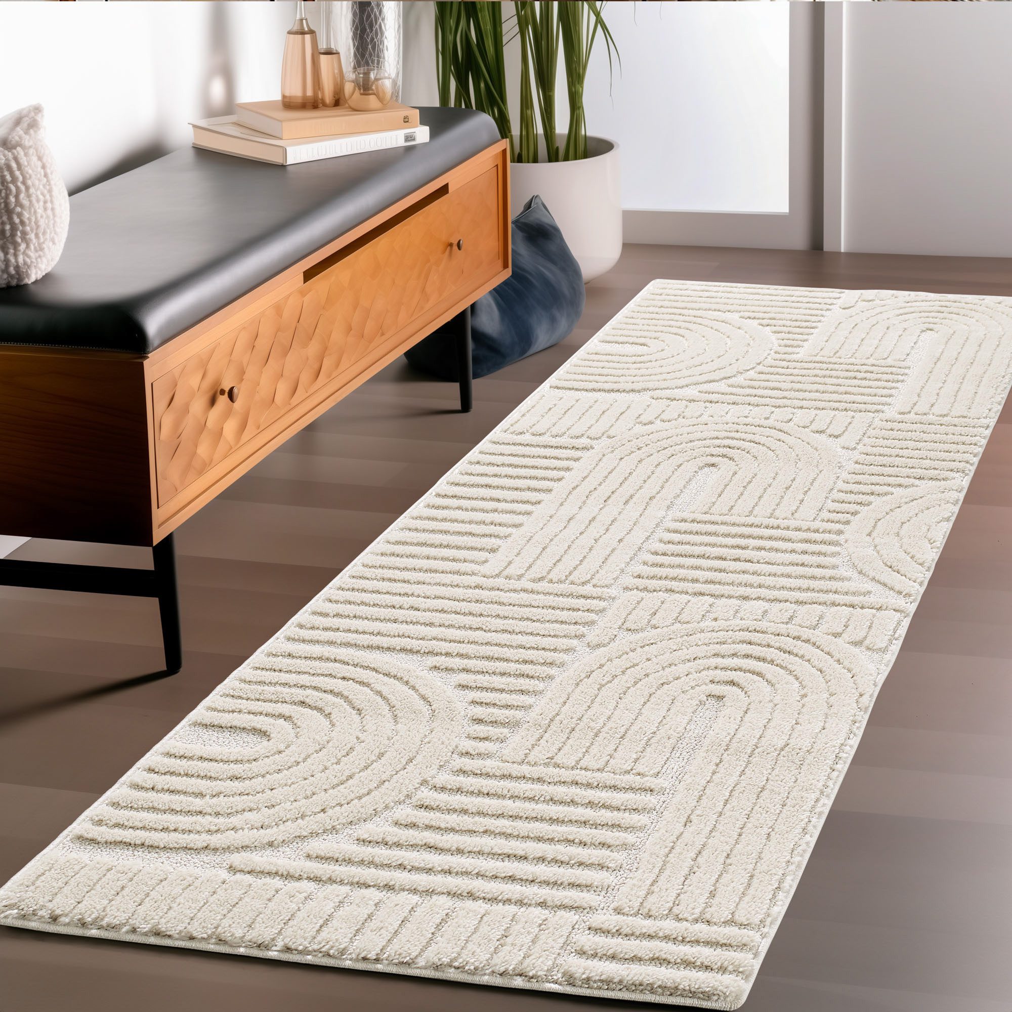 Carpettex Designteppich Skandinavischer Boho, Rechteckig, Höhe: 8 mm, Teppich Wohnzimmer, Schlafzimmer, Gästezimmer