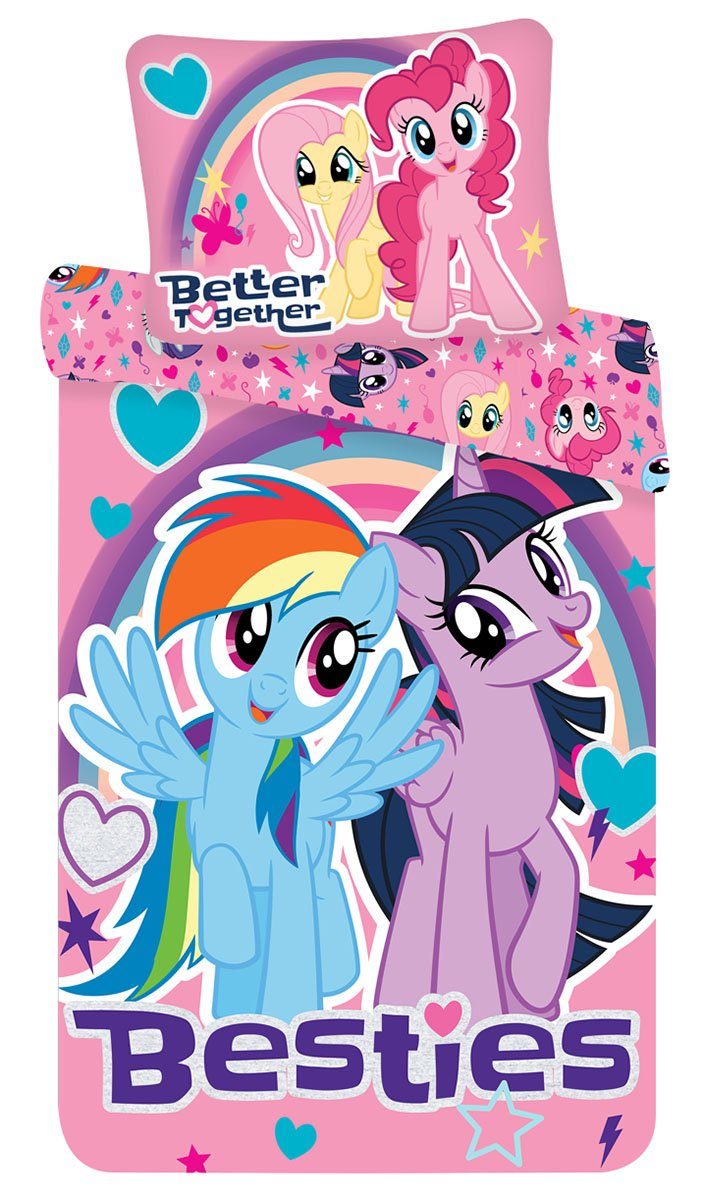 My Little Pony Kinderbettwäsche Besties, Renforcé, 2 teilig günstig online kaufen
