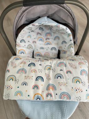 Einschlagdecke 3in1 Einschlagdecke für Autoschale Babyschale Ganzjahres Schlafsack, Baby Fancyroom, 0-12 Monate geeignet