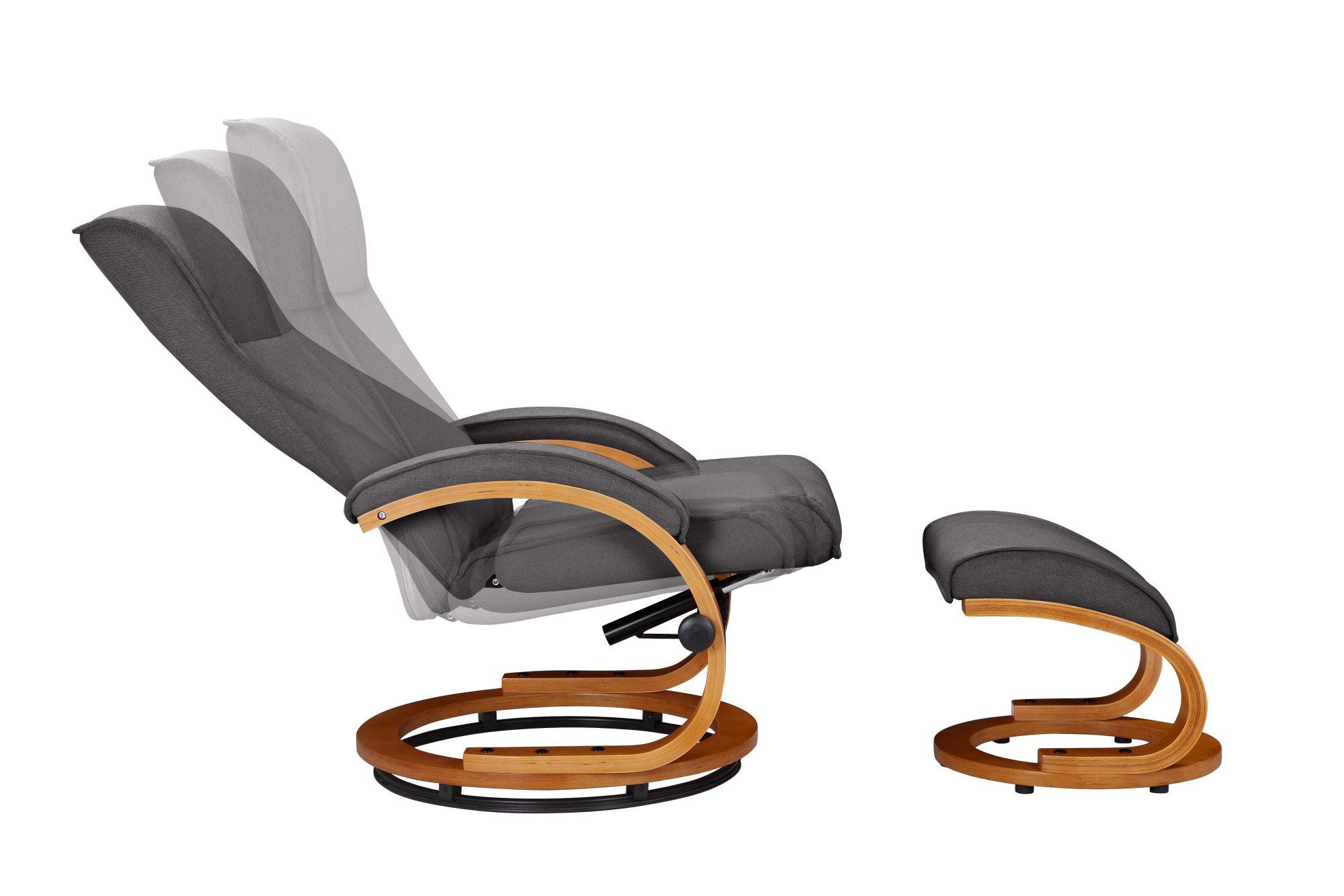 OTTO home Relaxsessel mit Hocker PARIS Webstoff - OTTO. Verlässliche Qualität. (Set, 2-St., bestehend aus Sessel und Hocker), Relaxfunktion, Dreh- und Kippfunktion, Unser Dauertiefpreis