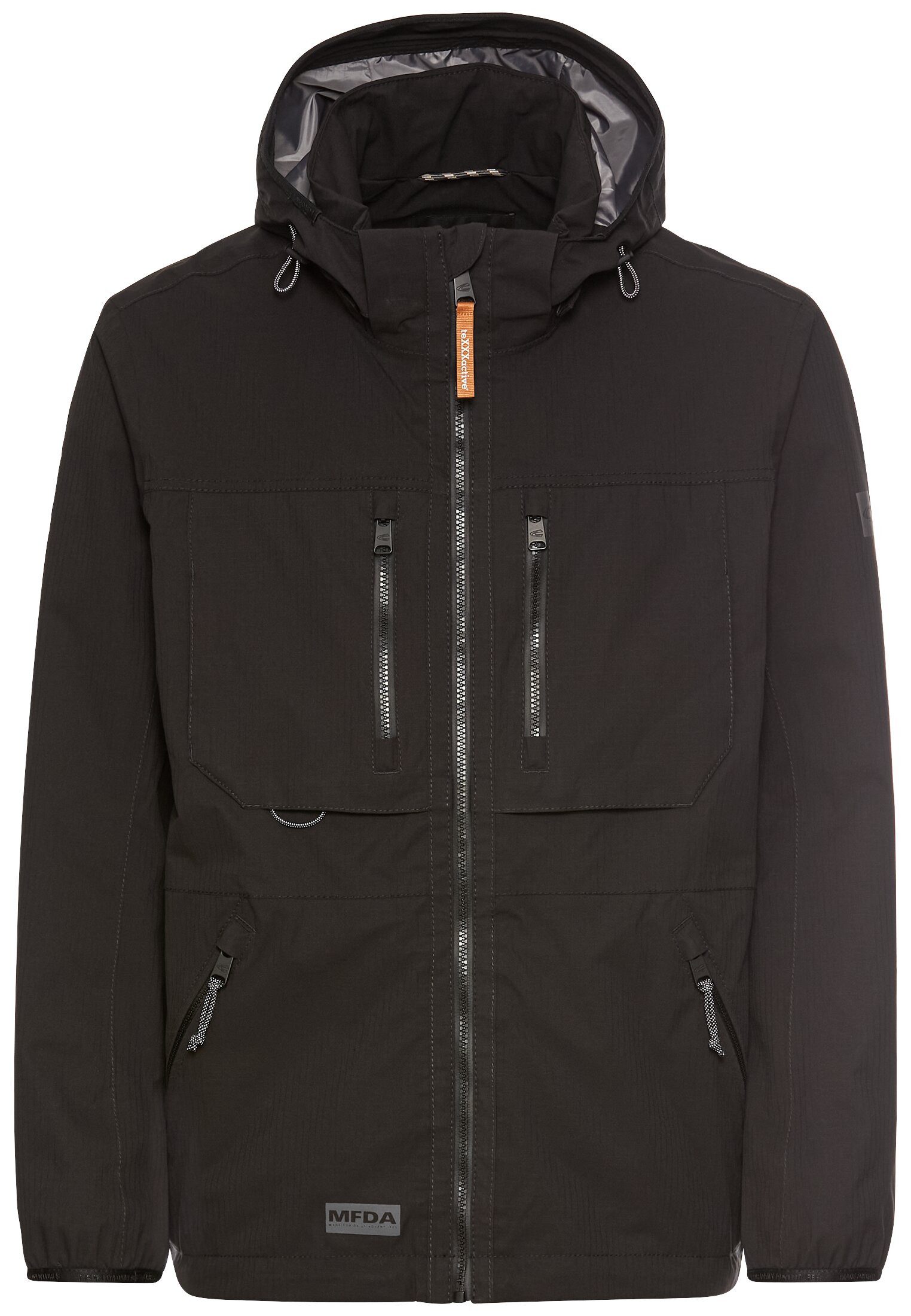 Funktionsjacke mit abnehmbarer Kapuze Langarm