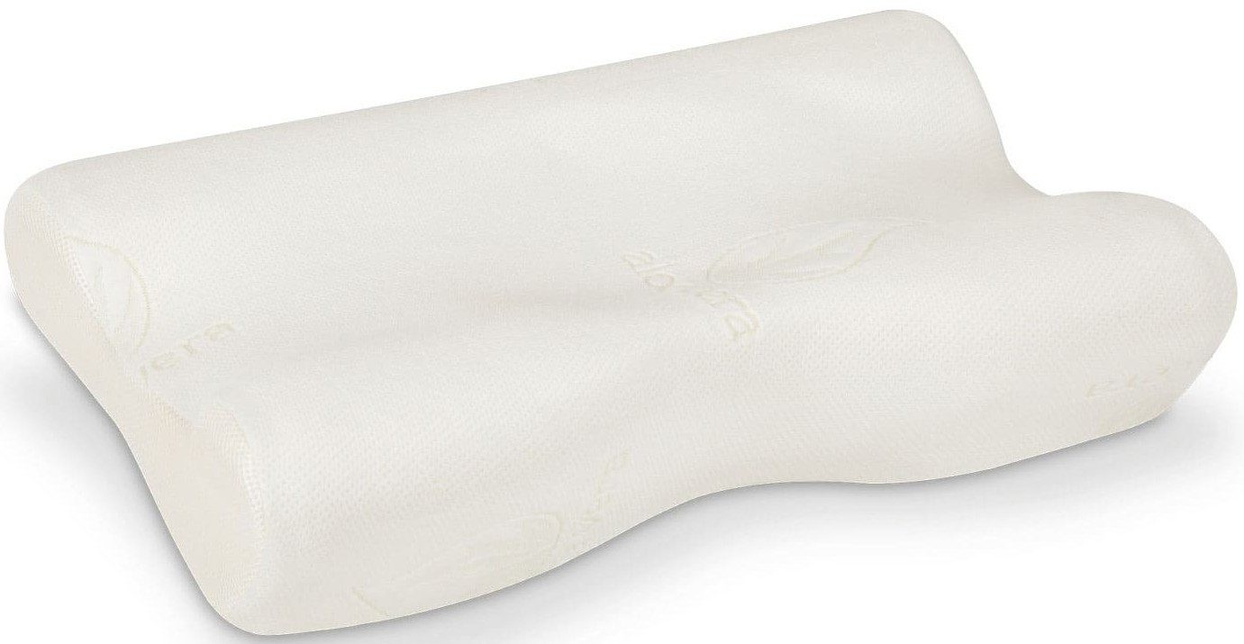 ELONEO Seitenschläferkissen mit Aloe Vera 3D Bezug, 1-tlg., Hausstauballergiker geeignet