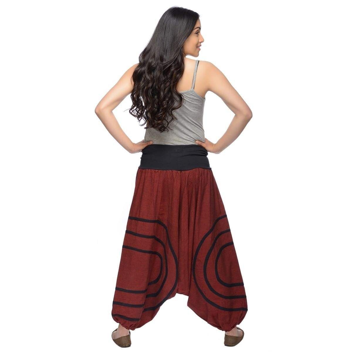 SIMANDRA Haremshose Cercles Damen Freizeithose (1-tlg) mit elastischem Bund