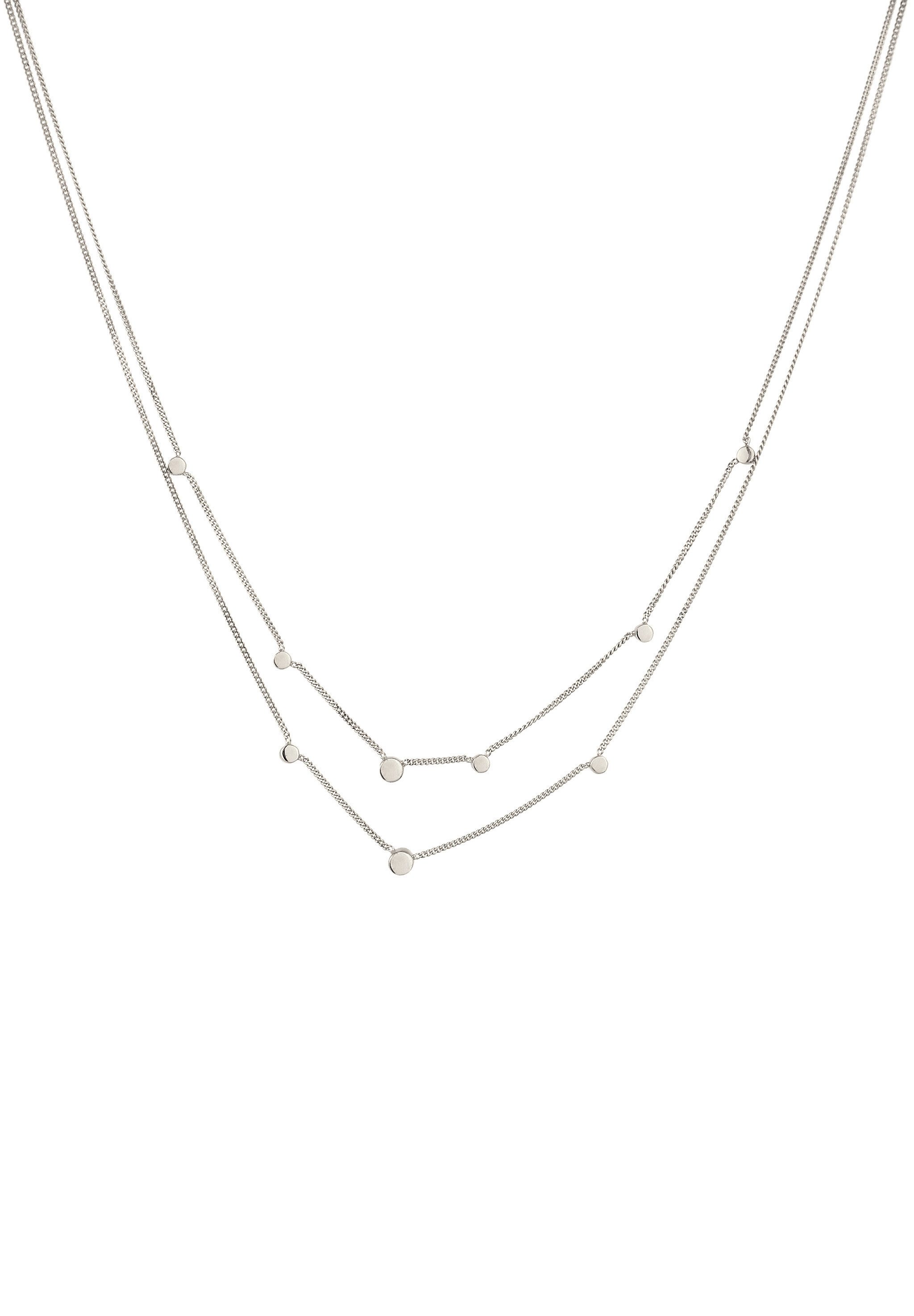 Elli Ketten-Set Layer mit Kristallen von Swarovski® Weiß 925 Sterling Silber