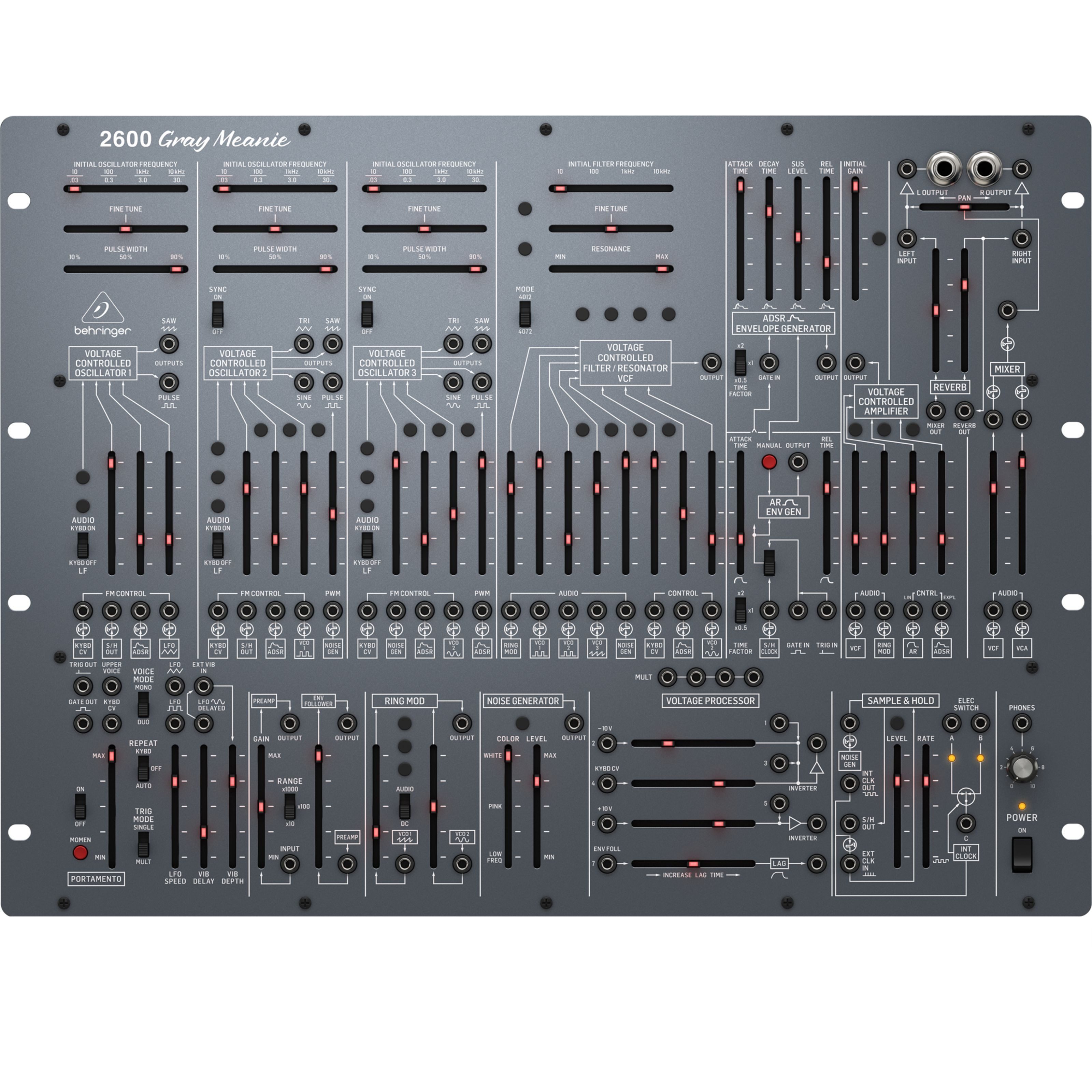 Behringer Synthesizer (Synthesizer, Analog Synthesizer), 2600 Gray Meanie - Synthesizer