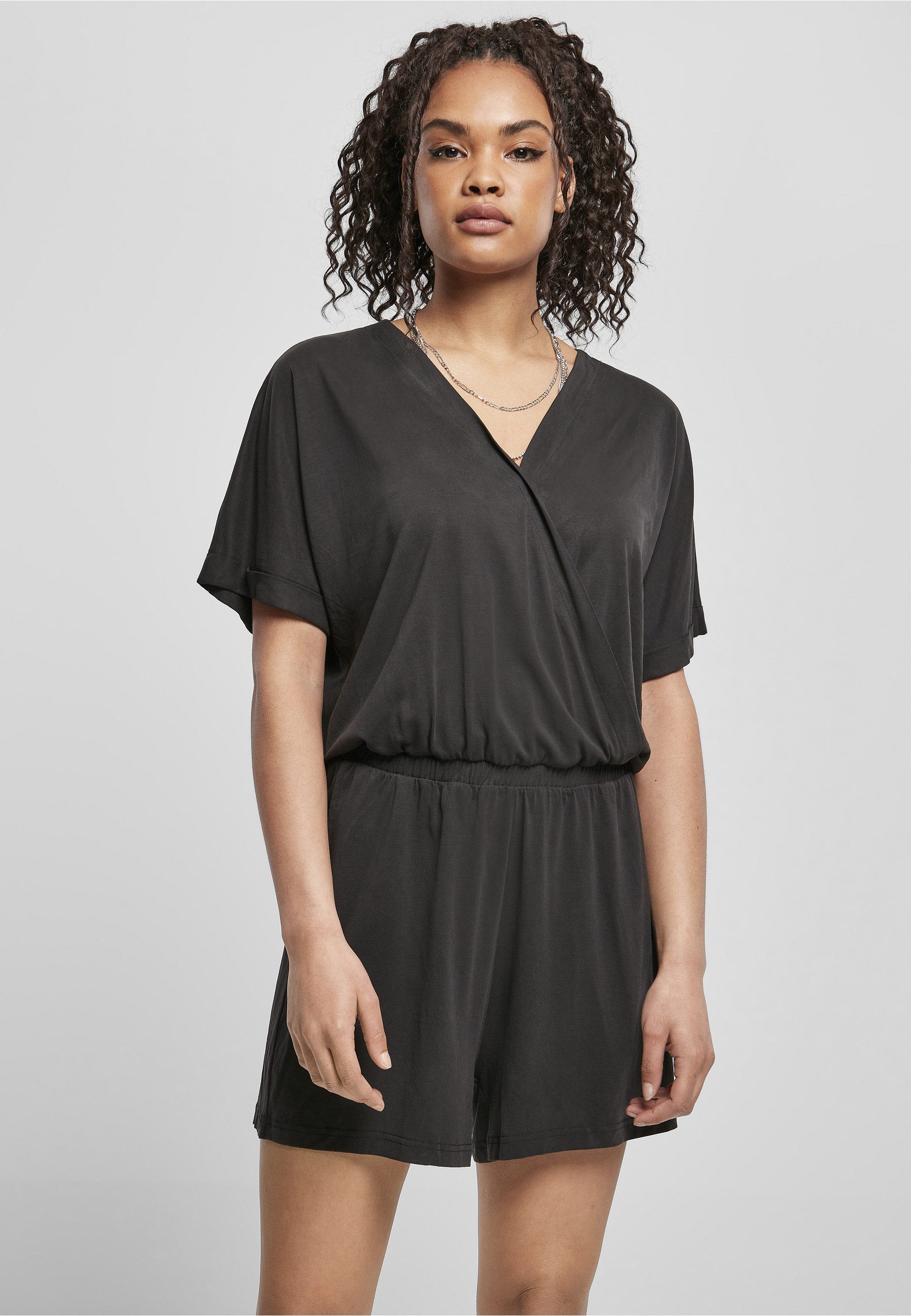 URBAN CLASSICS Jumpsuit Urban Classics Damen Ladies Short Modal Jumpsuit (1-tlg) – Bild 5 von 5