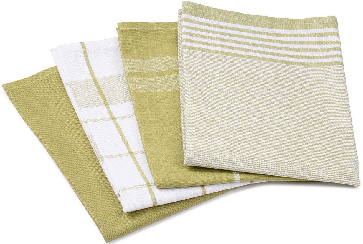 Gözze Geschirrtuch Geschirrtücher, Des. 60057, (Set, 4-tlg), kariert, gestr günstig online kaufen